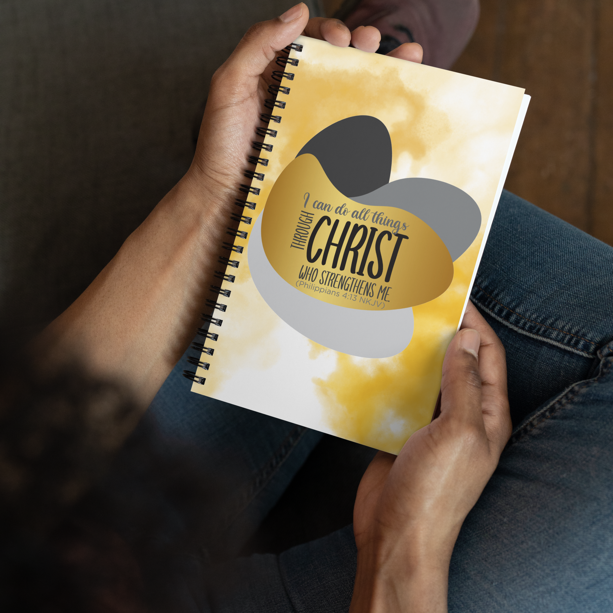 Empowered by Christ: Philippians 4:13 Spiral Bullet Notebook