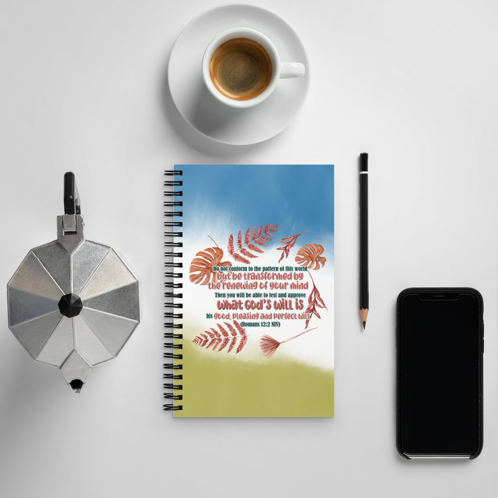 Renewed By The Spirit: Romans 12:2 Spiral Bullet Notebook