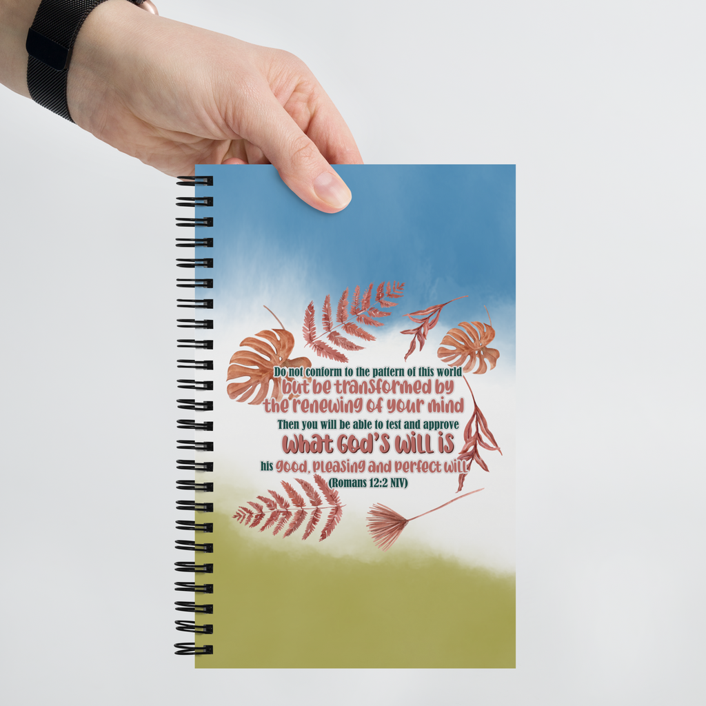 Renewed By The Spirit: Romans 12:2 Spiral Bullet Notebook