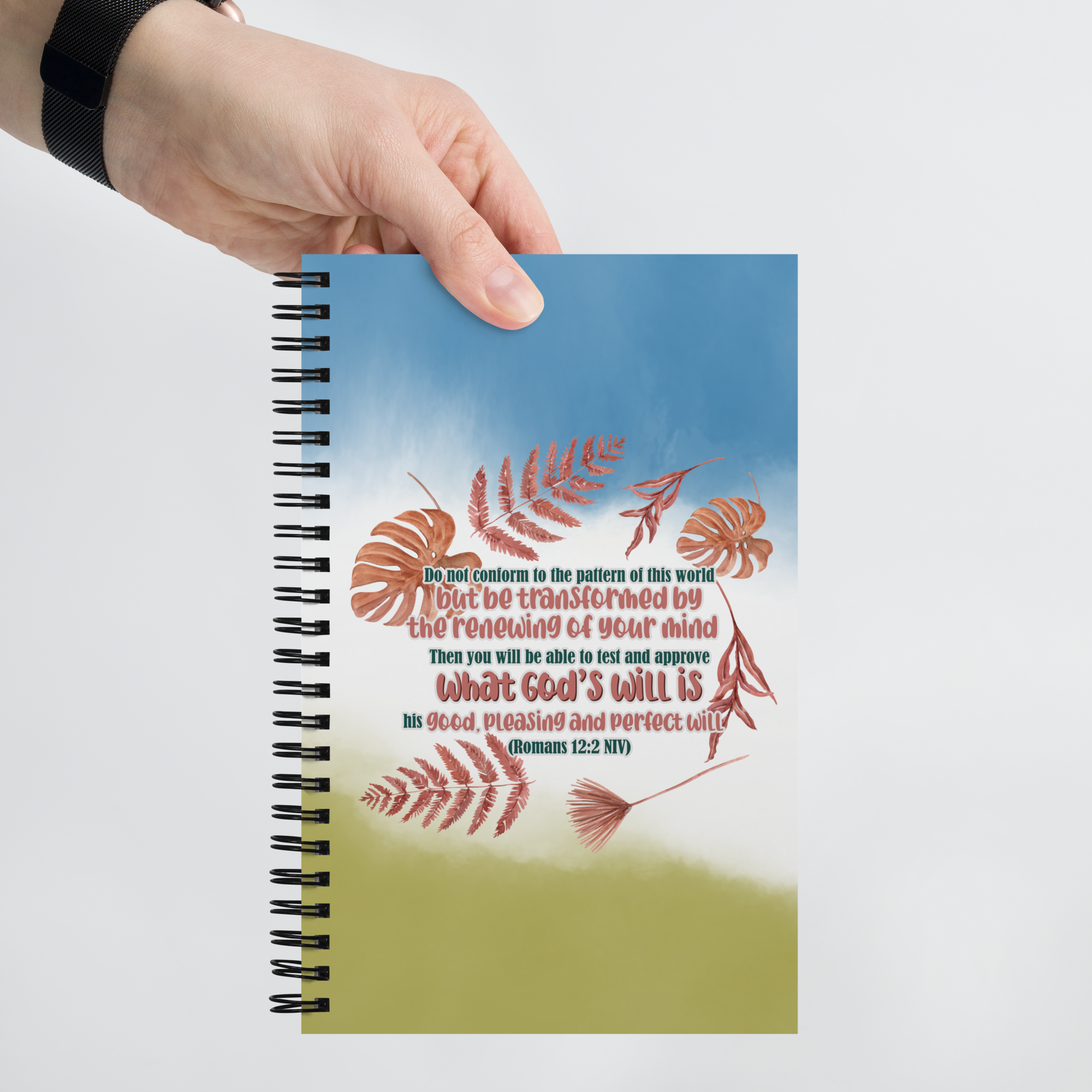 Renewed By The Spirit: Romans 12:2 Spiral Bullet Notebook