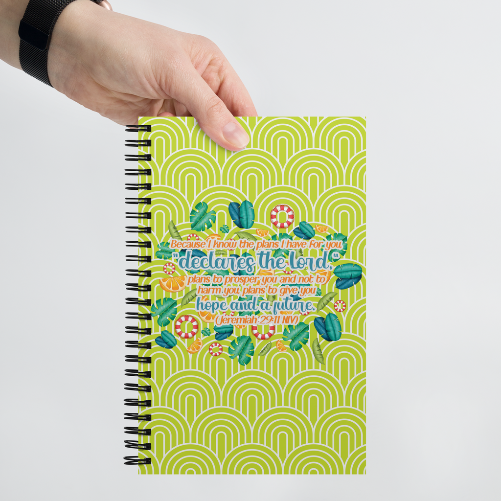 Hope & Future: Jeremiah 29:11 Spiral Bullet Notebook