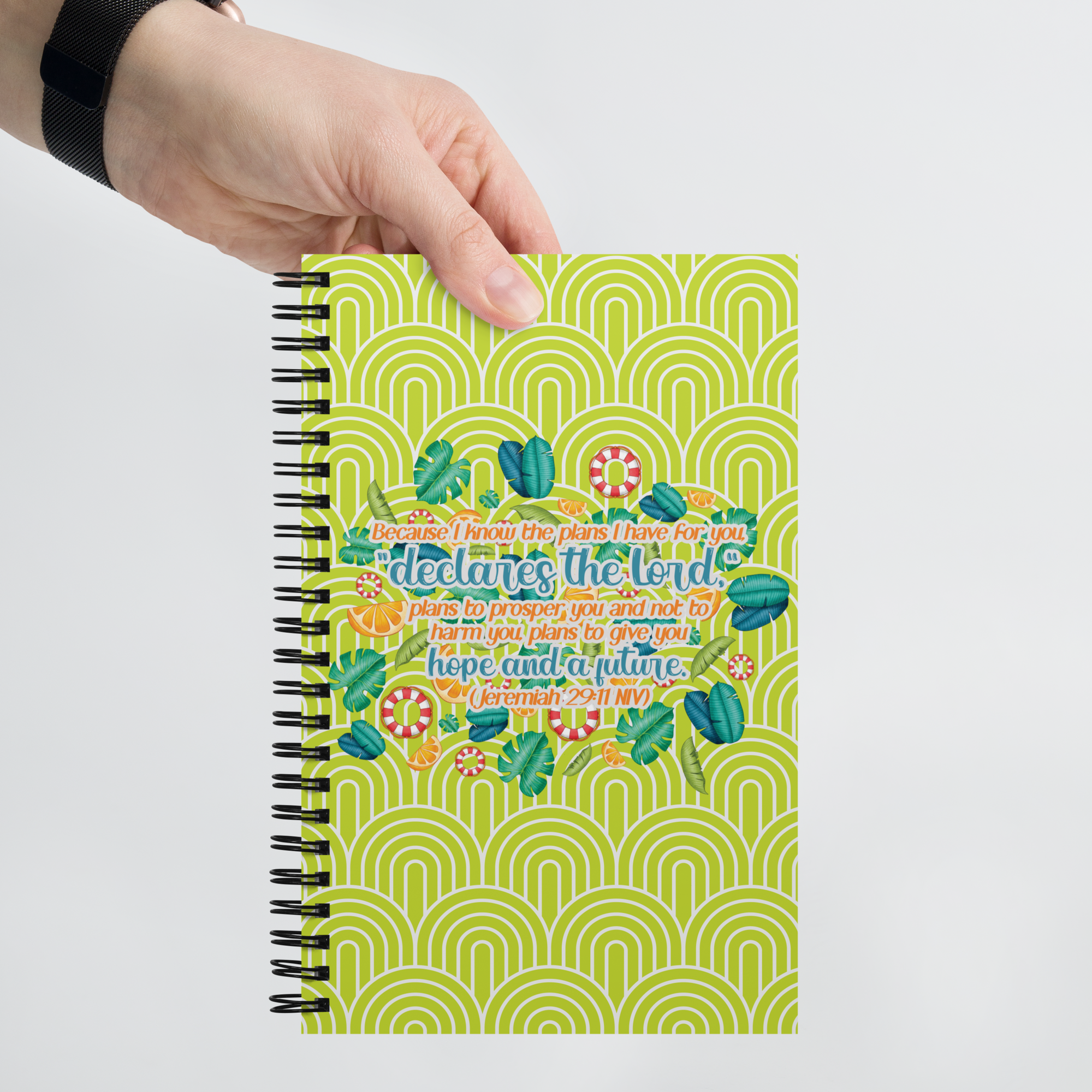 Hope & Future: Jeremiah 29:11 Spiral Bullet Notebook