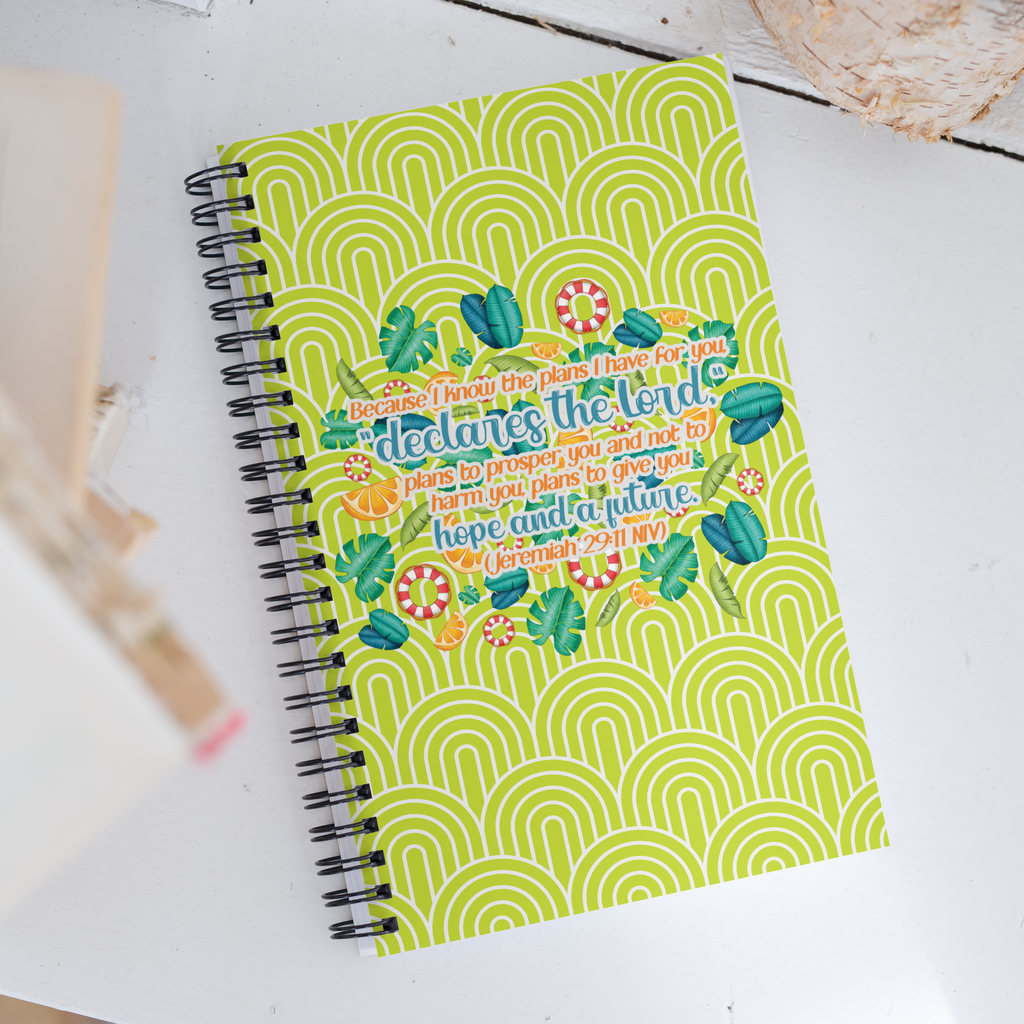 Hope & Future: Jeremiah 29:11 Spiral Bullet Notebook