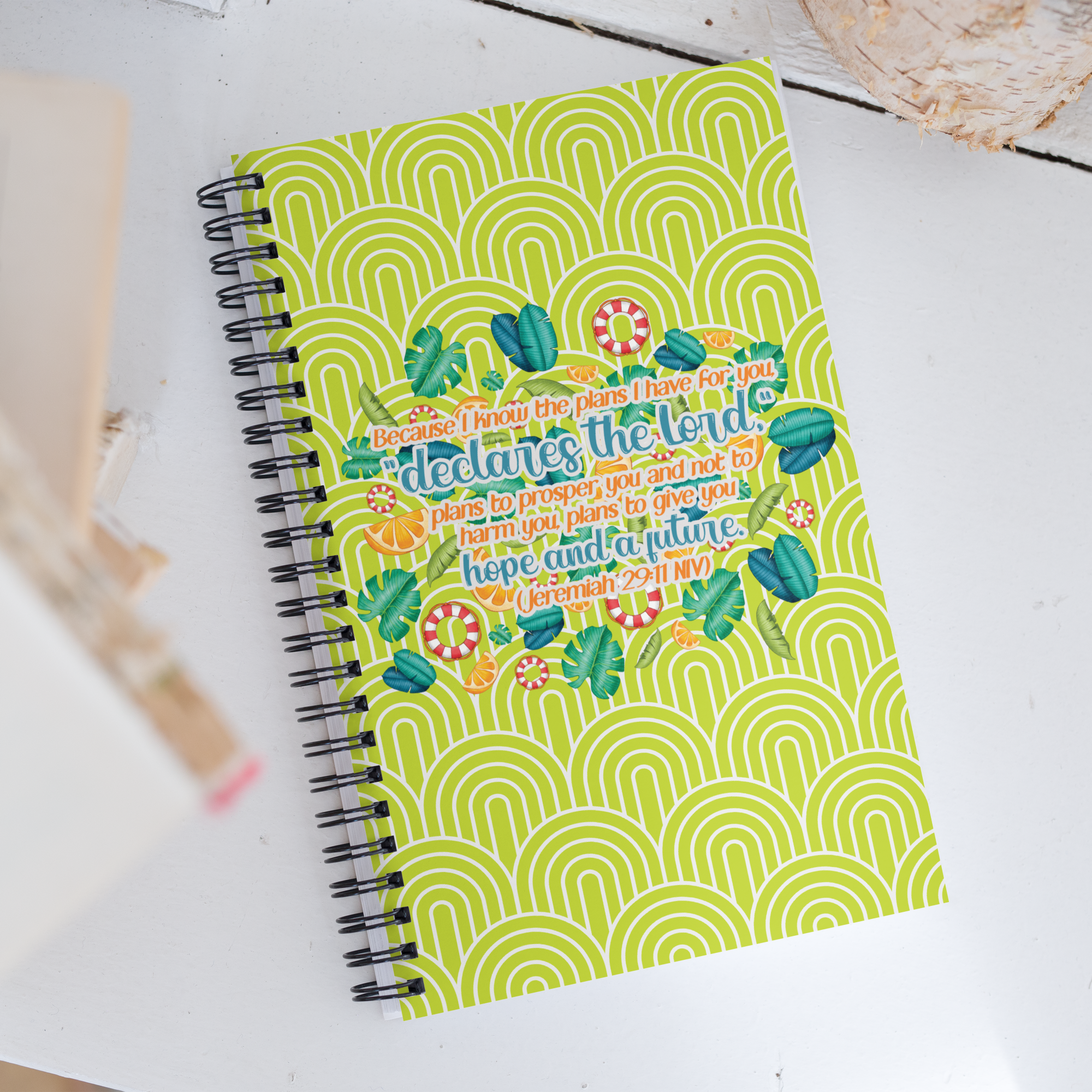 Hope & Future: Jeremiah 29:11 Spiral Bullet Notebook