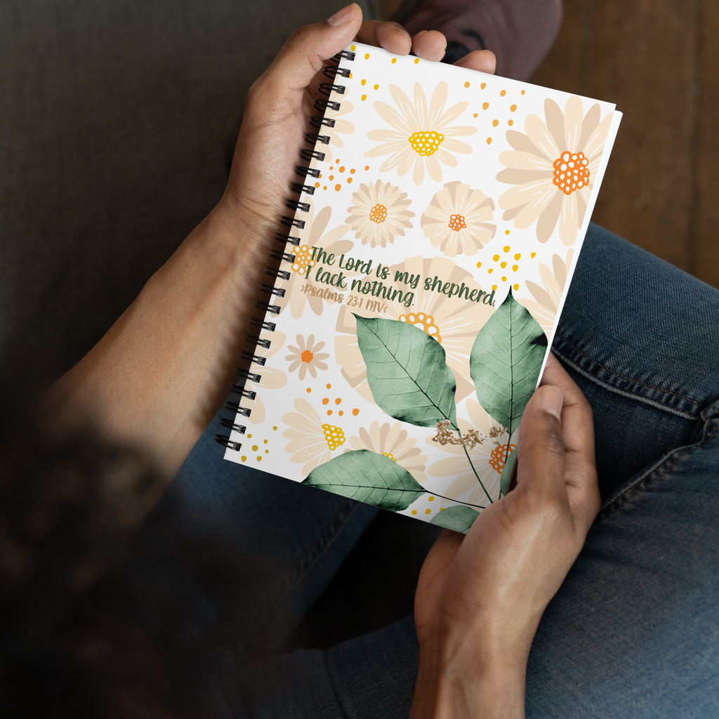 The Lord Is My Shepherd: Psalm 23:1 Spiral Bullet Notebook