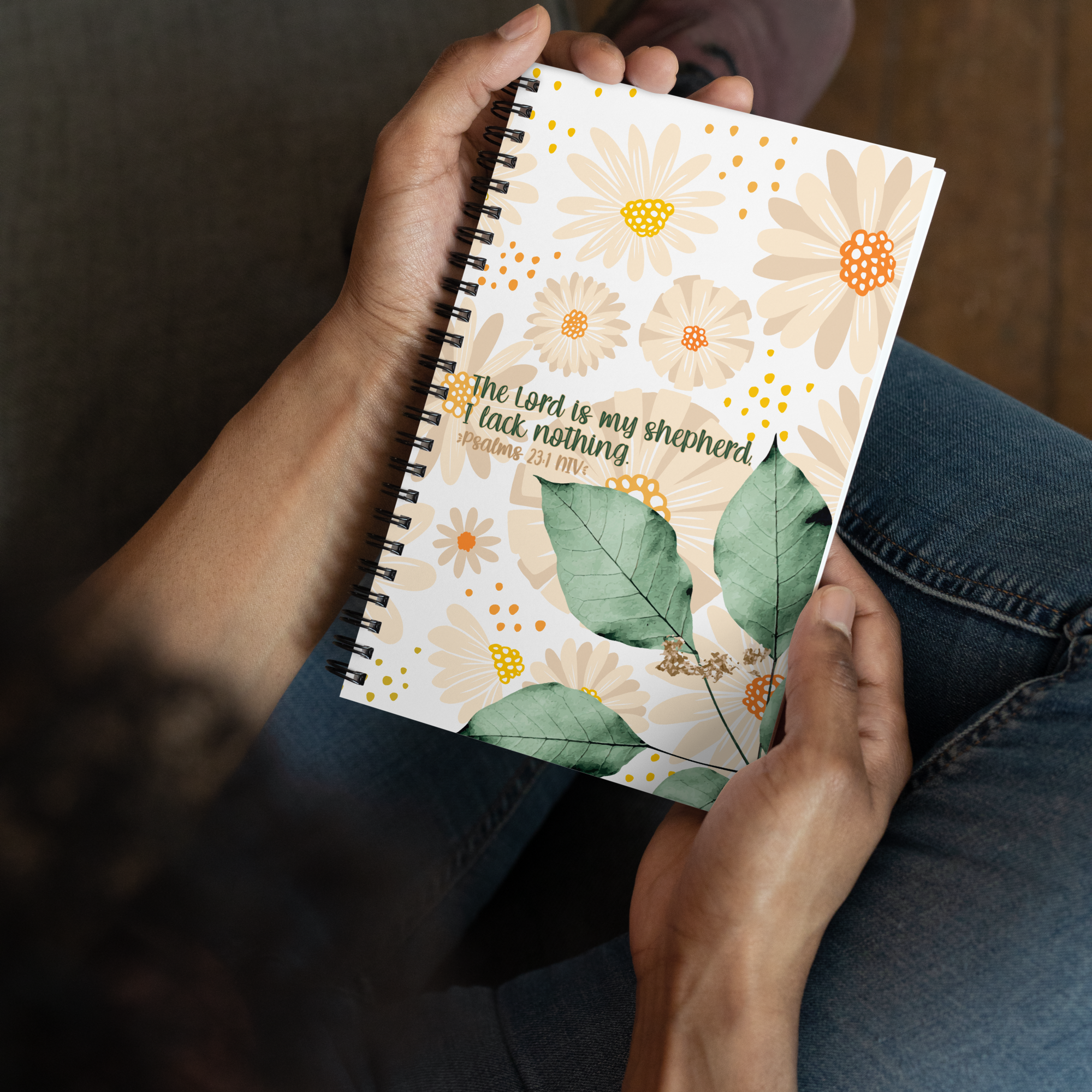 The Lord Is My Shepherd: Psalm 23:1 Spiral Bullet Notebook