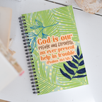 God Our Refuge: Psalm 46:1 Spiral Bullet Notebook