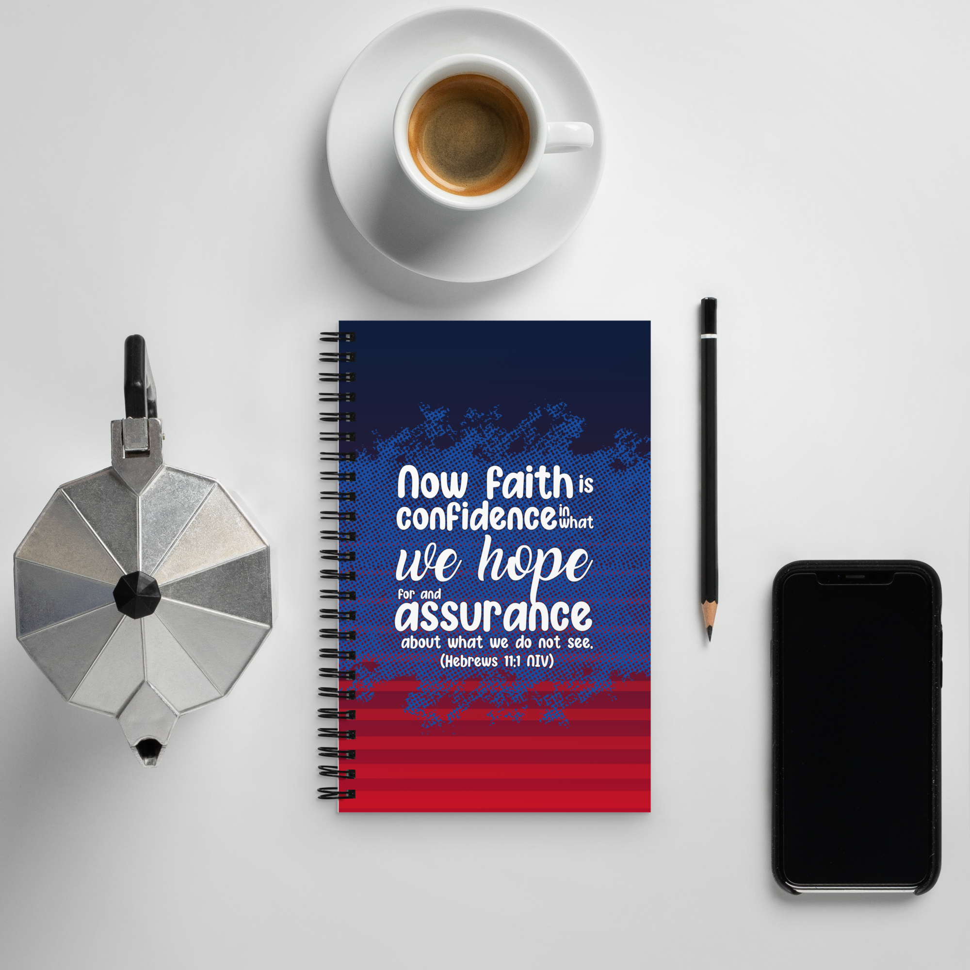 Faith & Hope: Hebrews 11:1 Spiral Bullet Notebook