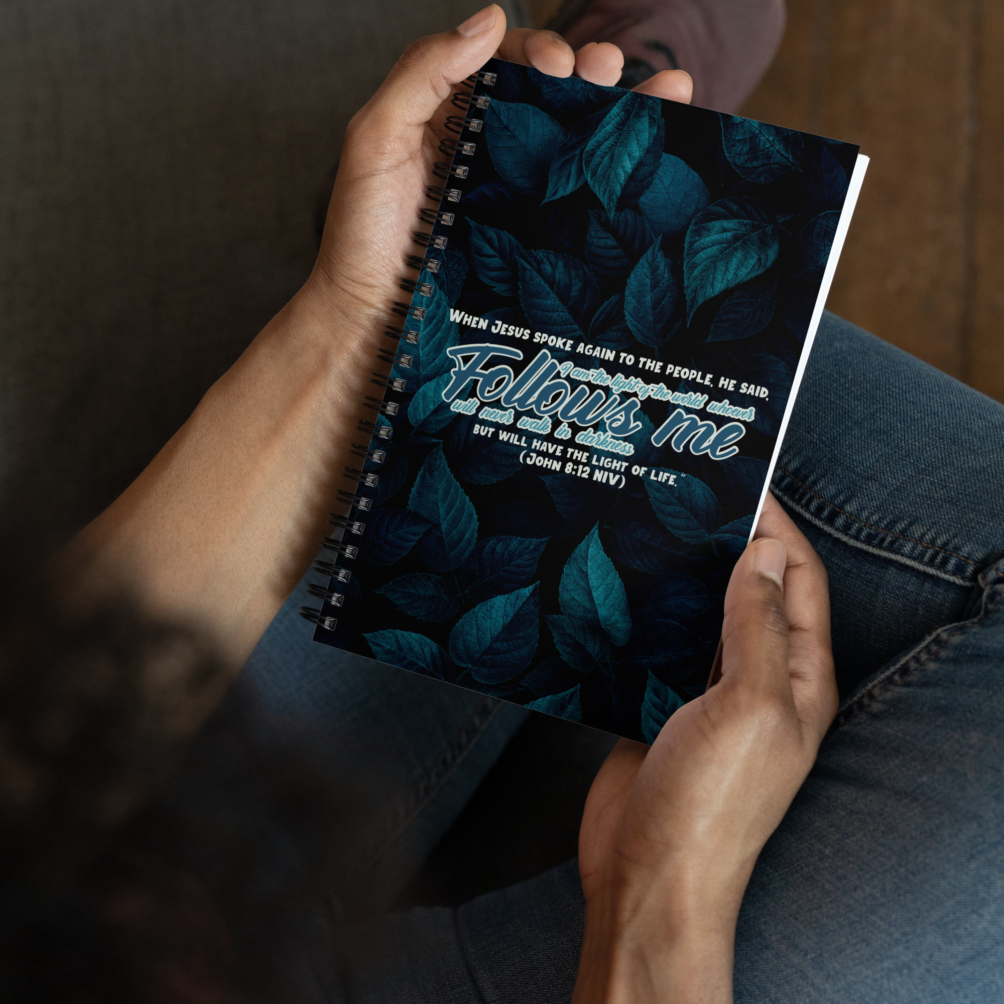 Light Of The World: John 8:12 Spiral Bullet Notebook