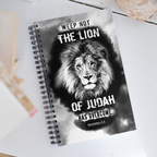 The Lion of Judah: Revelation 5:5 Spiral Bullet Notebook