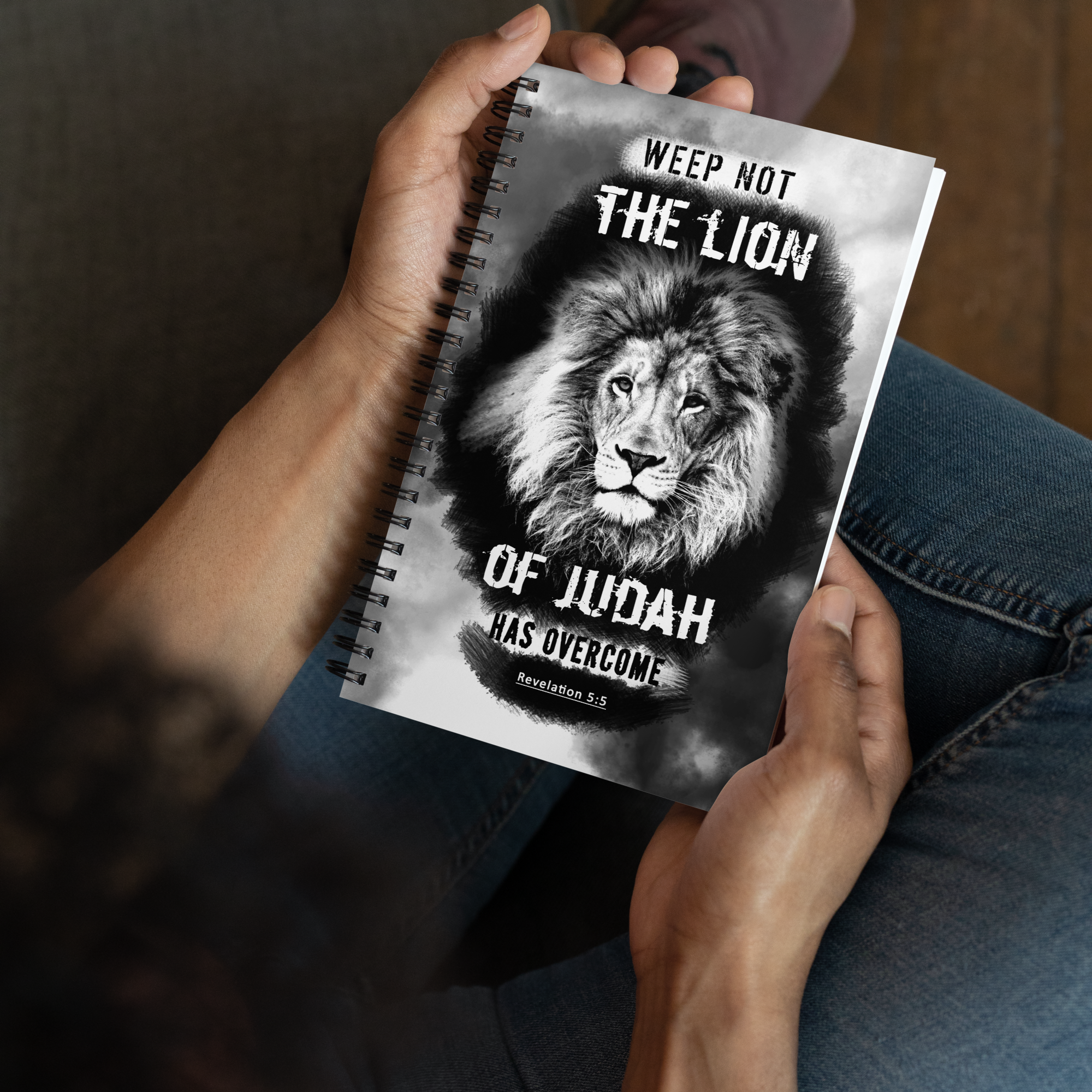 The Lion of Judah: Revelation 5:5 Spiral Bullet Notebook