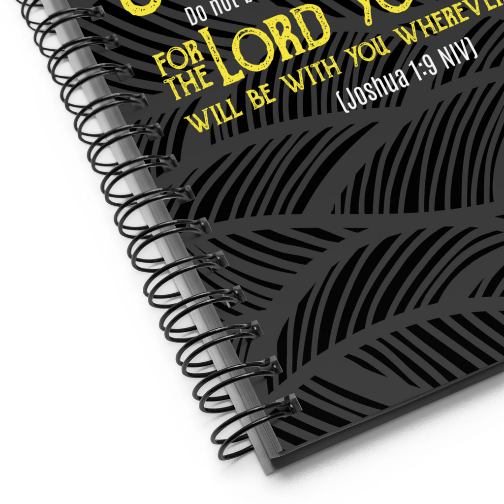 Be Strong & Courageous: Joshua 1:9 Spiral Bullet Notebook
