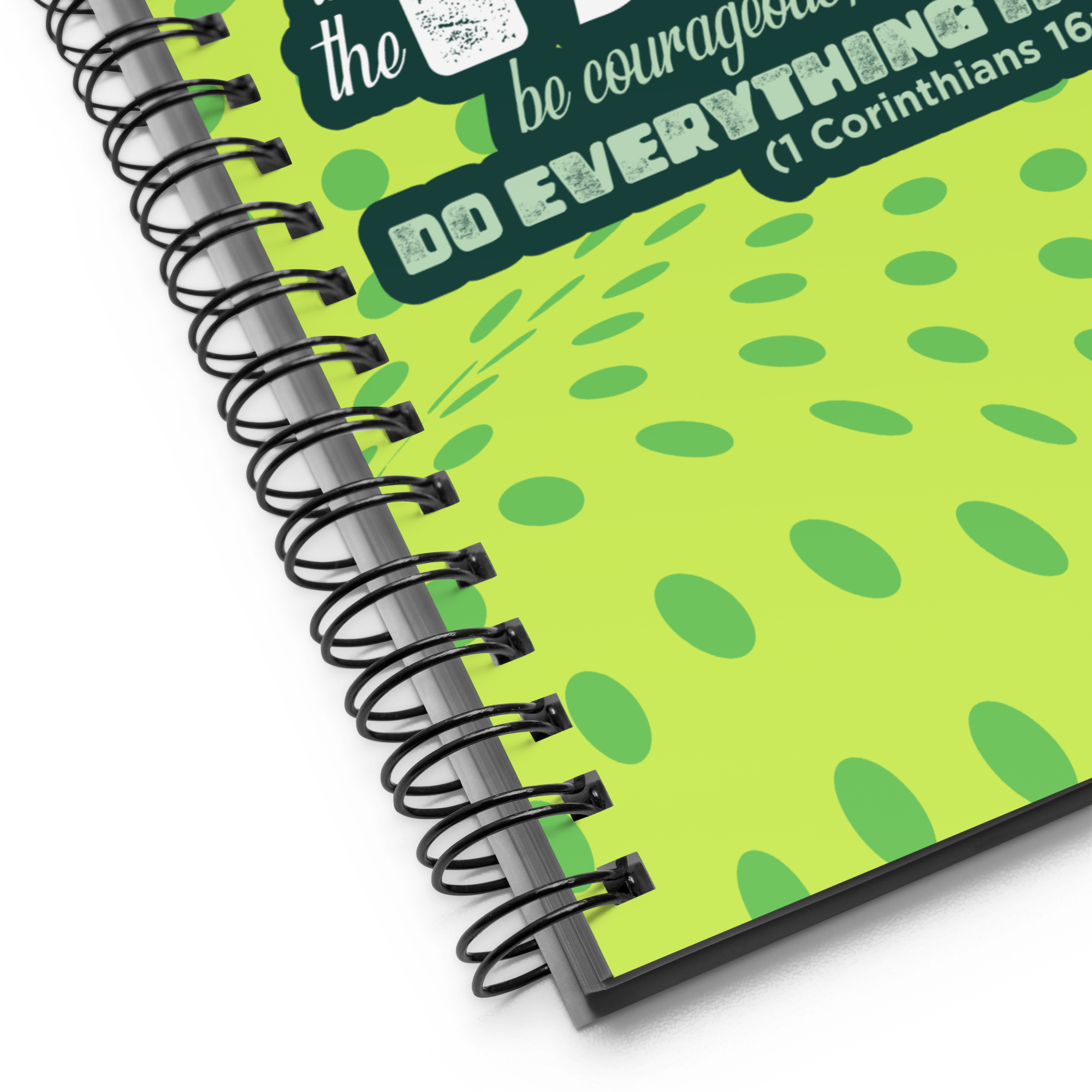 Stand Firm in Faith: 1 Corinthians 16:13-14 Spiral Bullet Notebook