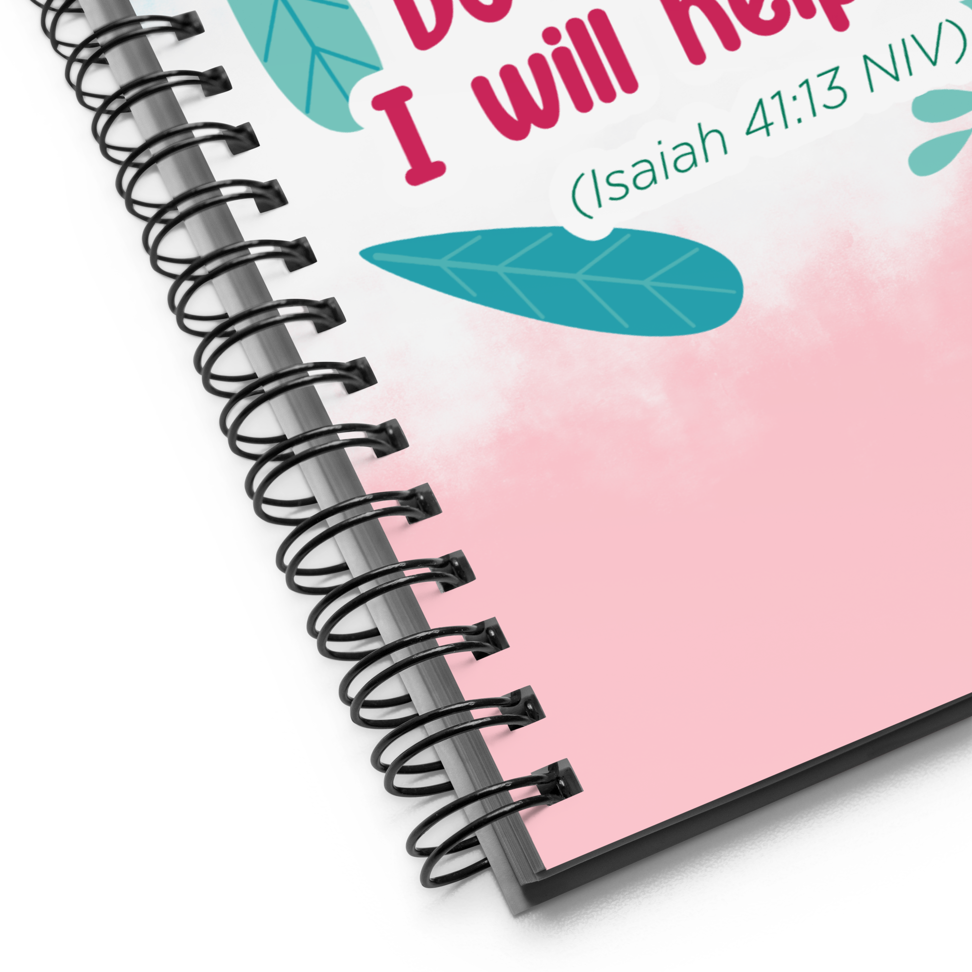 Fear Not: Isaiah 41:13 Spiral Bullet Notebook