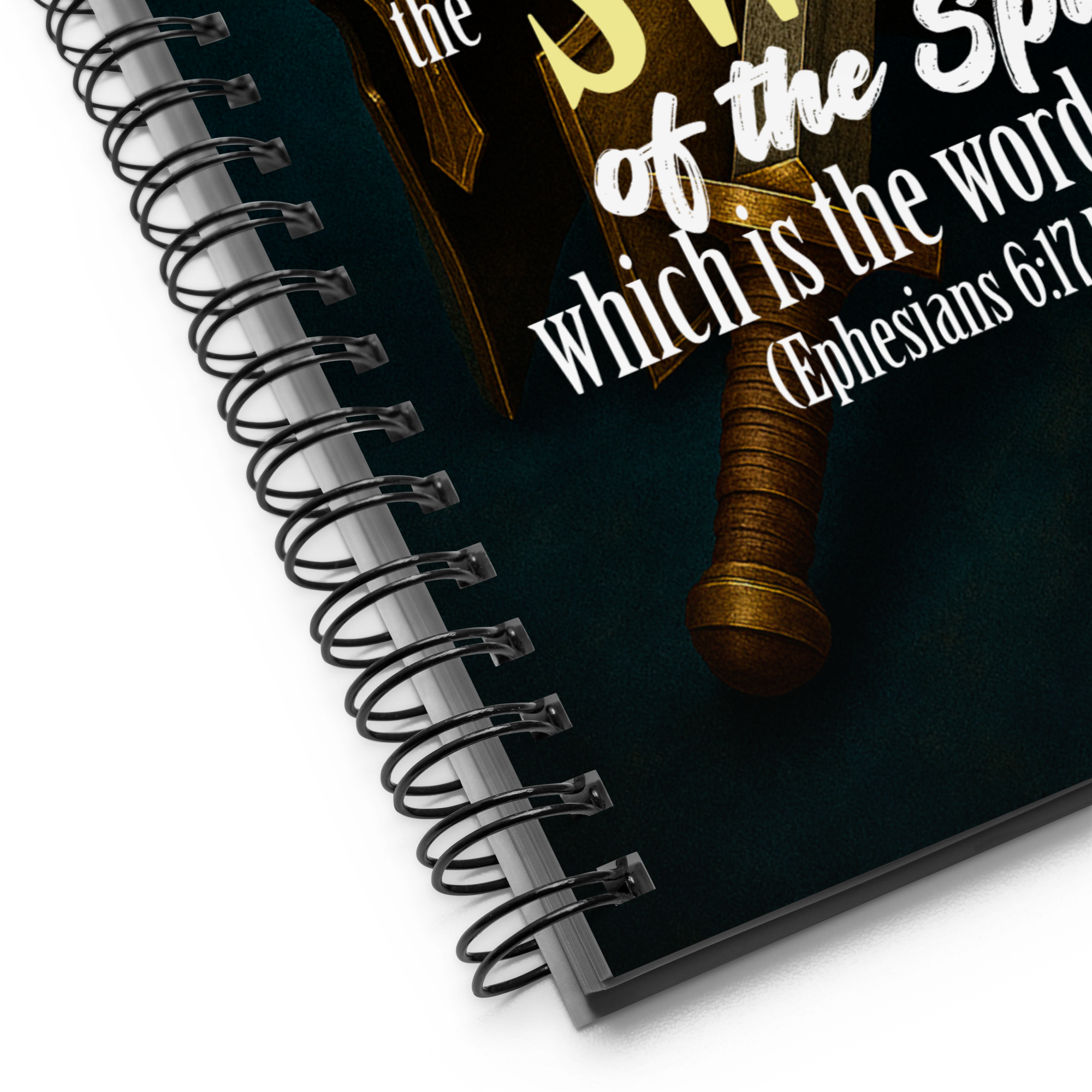 Sword & Salvation: Ephesians 6:17 Spiral Bullet Notebook