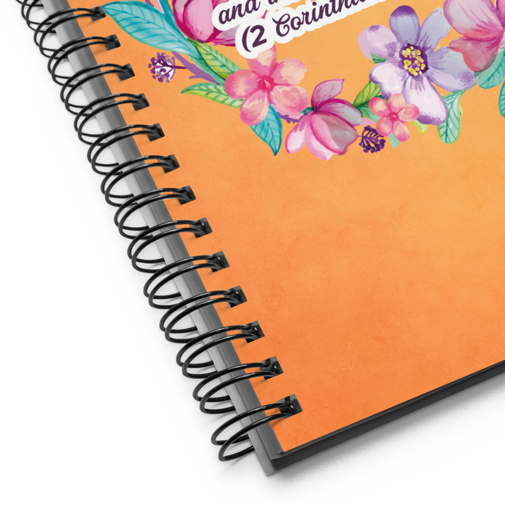 Grace & Peace Blooms: 2 Corinthians 1:2 Spiral Bullet Notebook
