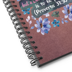 Fearless Woman: Proverbs 31:30 Spiral Bullet Notebook
