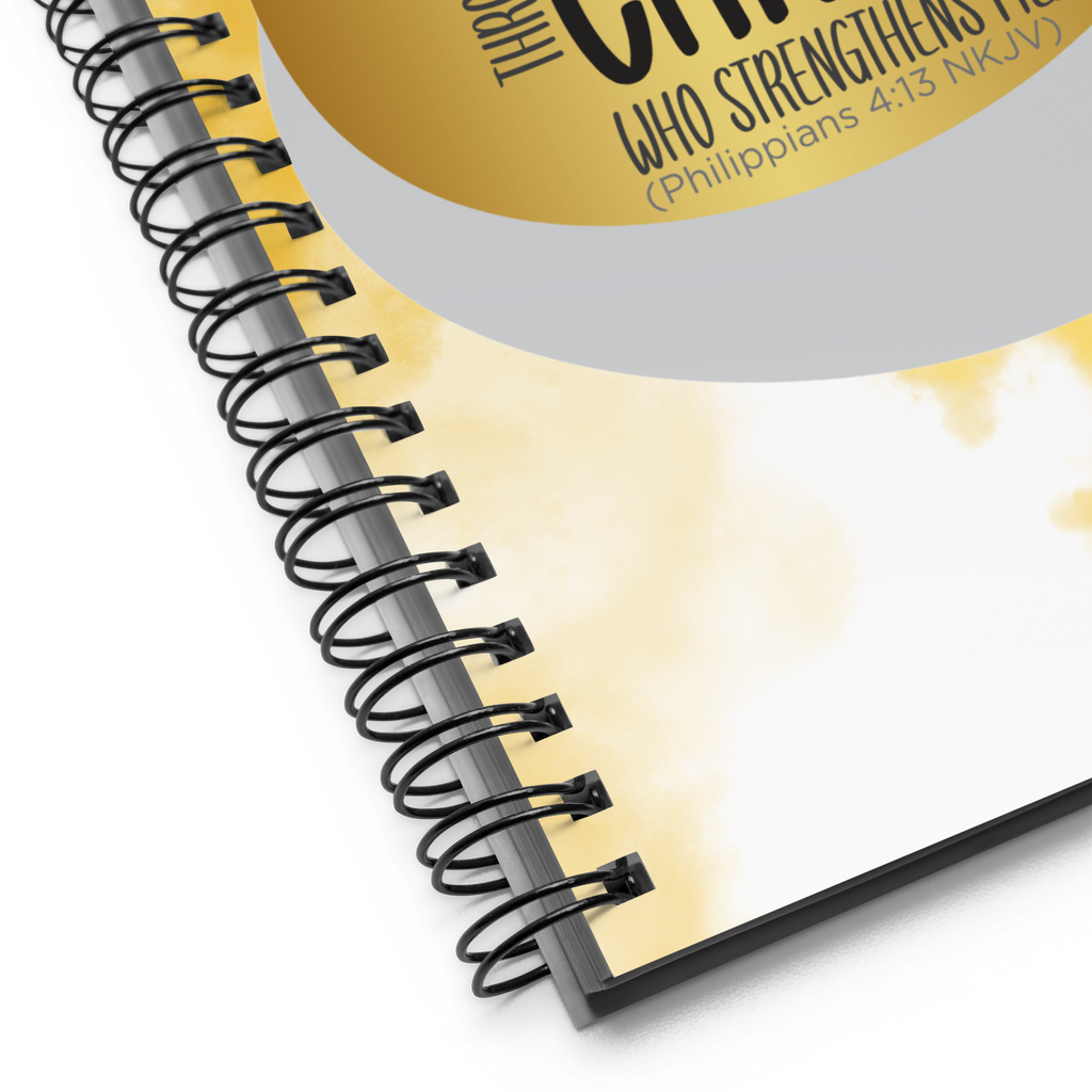 Empowered by Christ: Philippians 4:13 Spiral Bullet Notebook