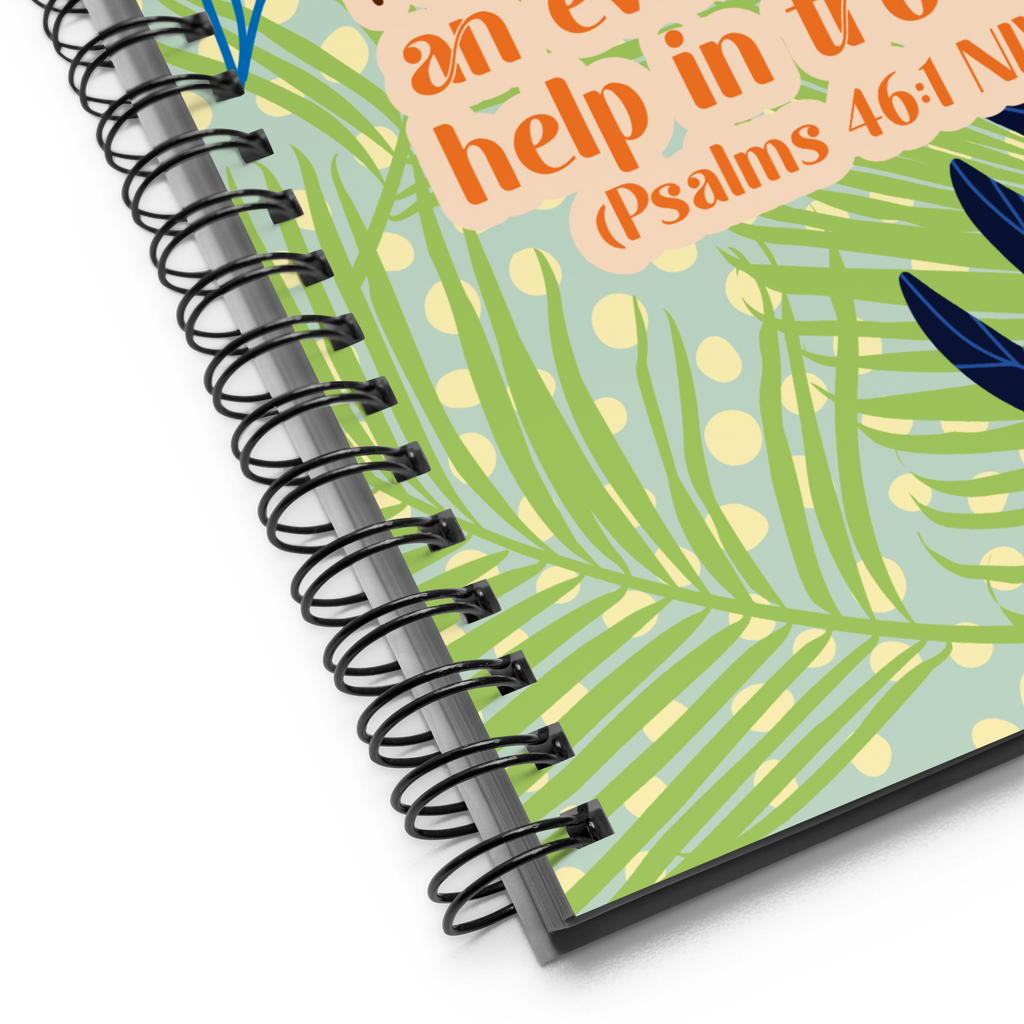 God Our Refuge: Psalm 46:1 Spiral Bullet Notebook