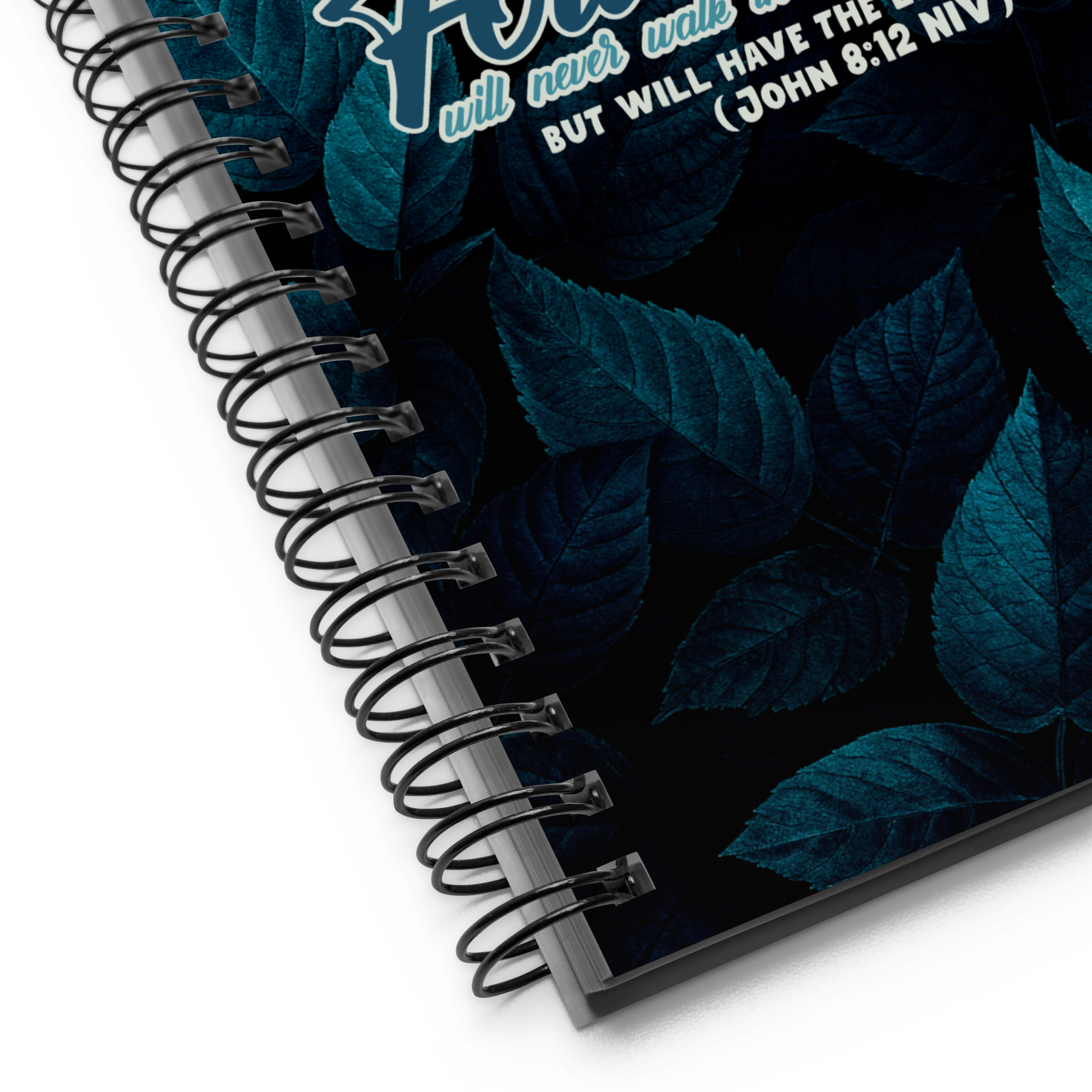 Light Of The World: John 8:12 Spiral Bullet Notebook