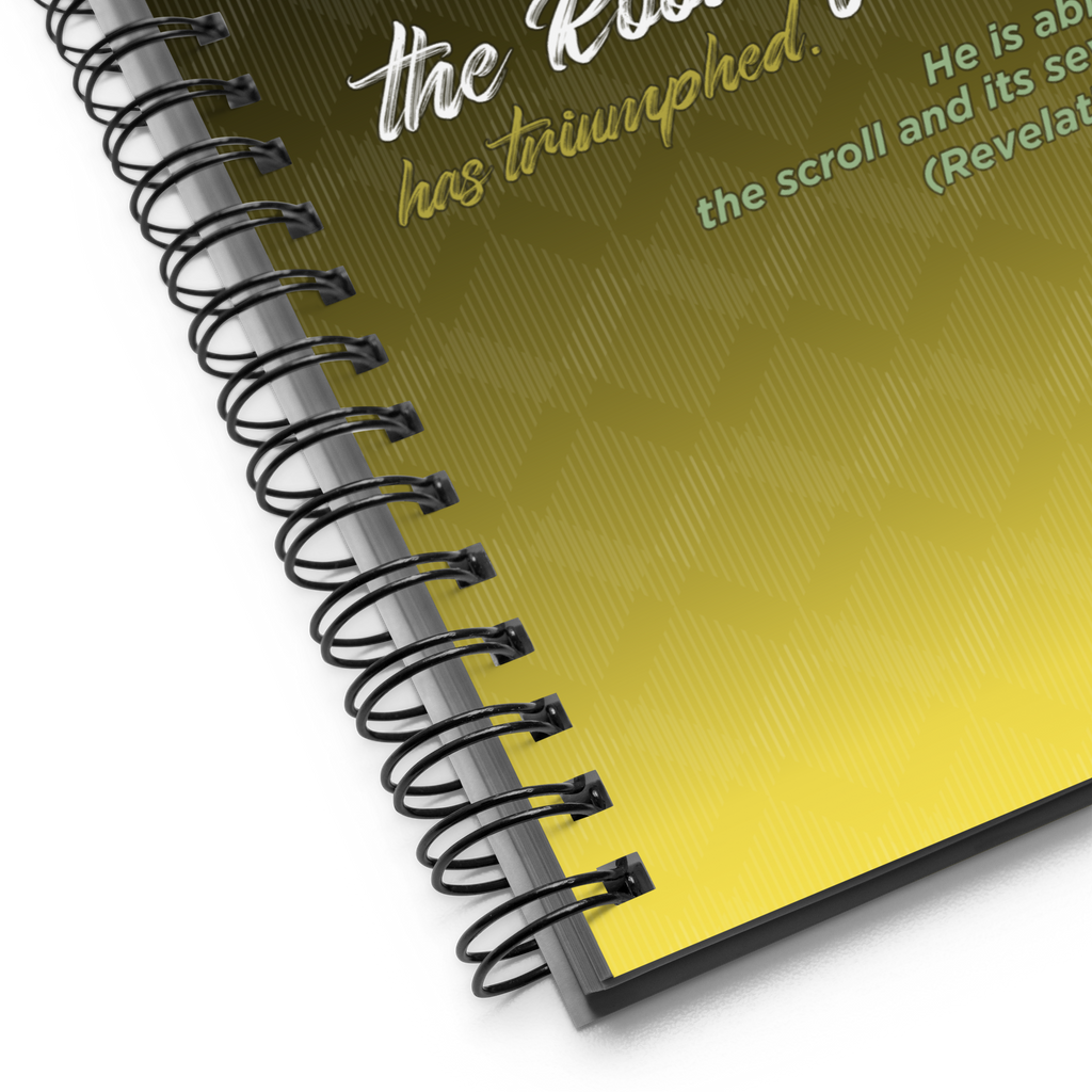 Lion of Judah & Root of David: Revelation 5:5 Spiral Bullet Notebook