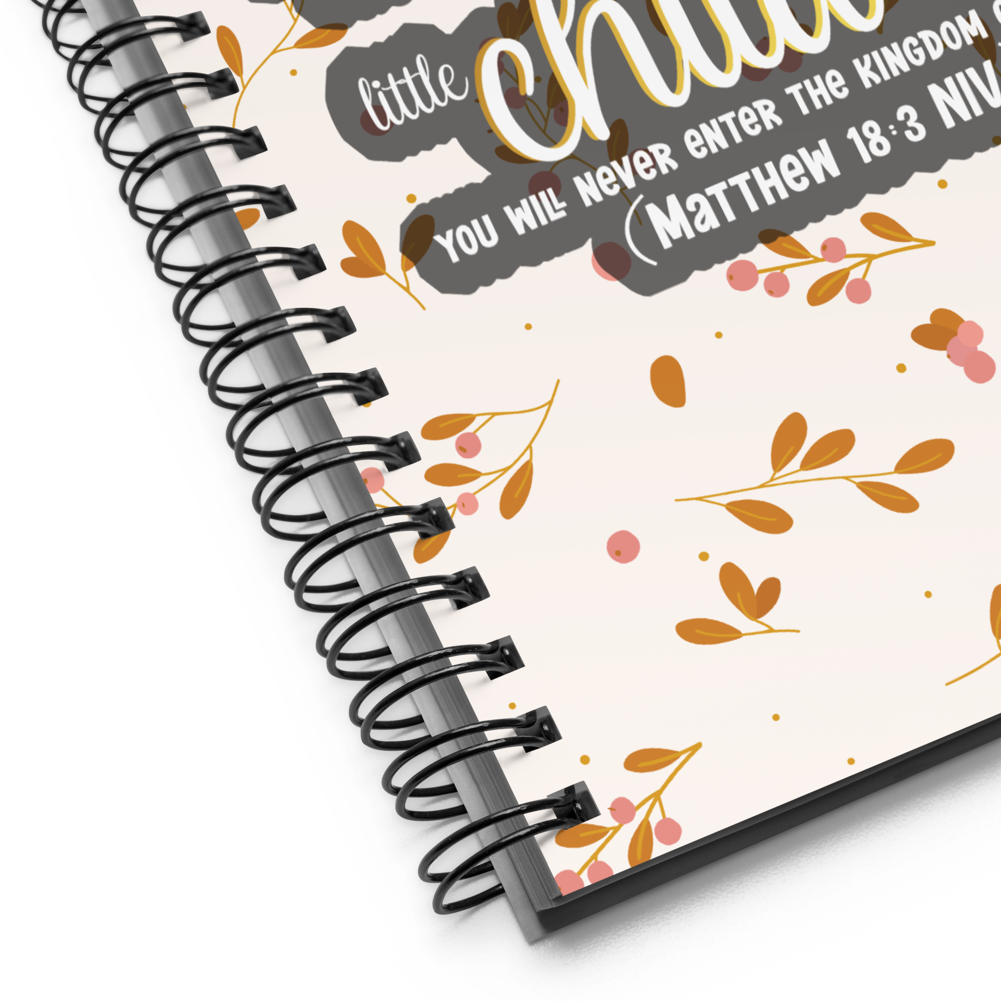 Childlike Faith: Matthew 18:3 Spiral Bullet Notebook