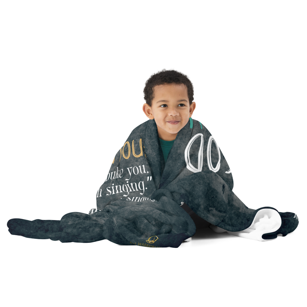 Rejoice in His Love: Zephaniah 3:17 Throw Blanket