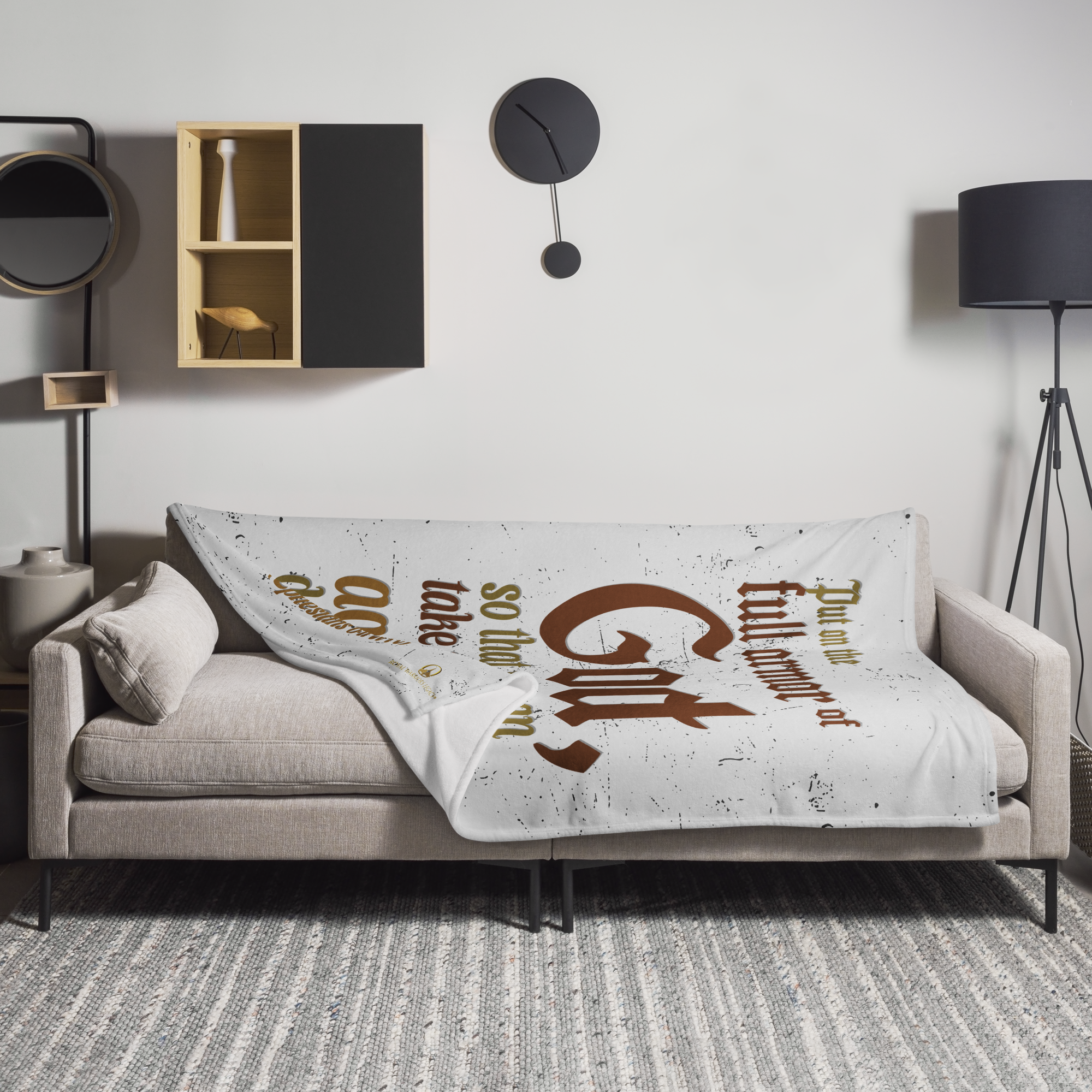 Full Armor Of God: Ephesians 6:11 Throw Blanket