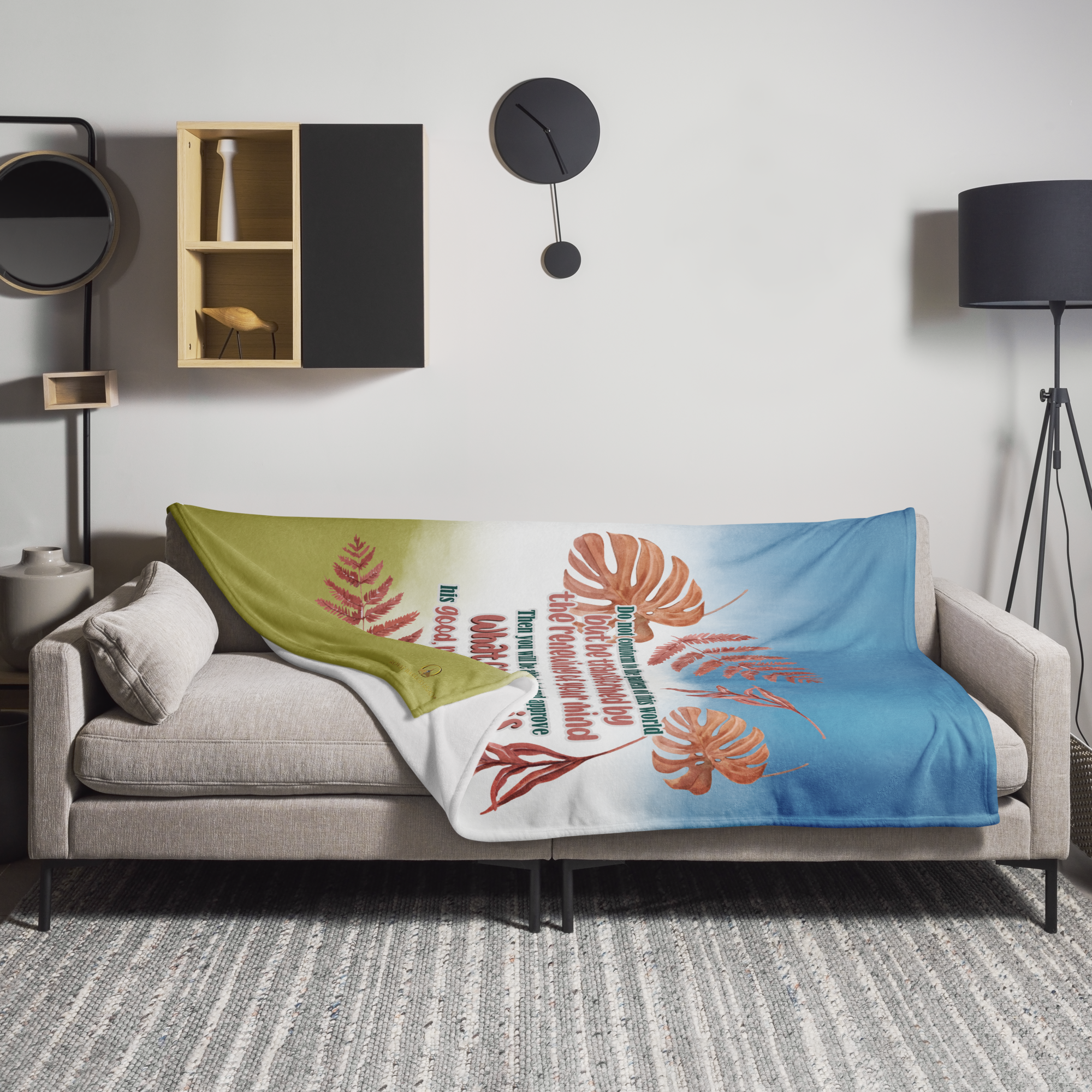 Renewed By The Spirit: Romans 12:2 Throw Blanket