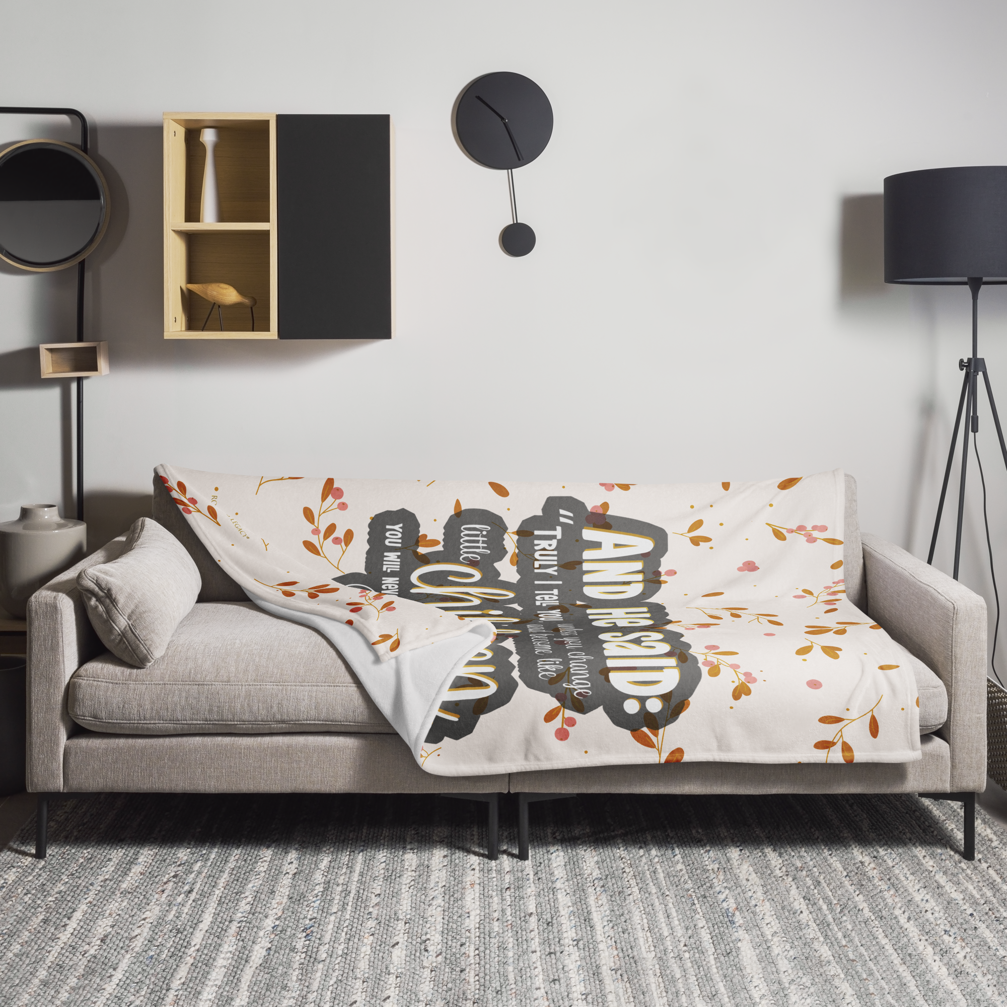 Childlike Faith: Matthew 18:3 Throw Blanket