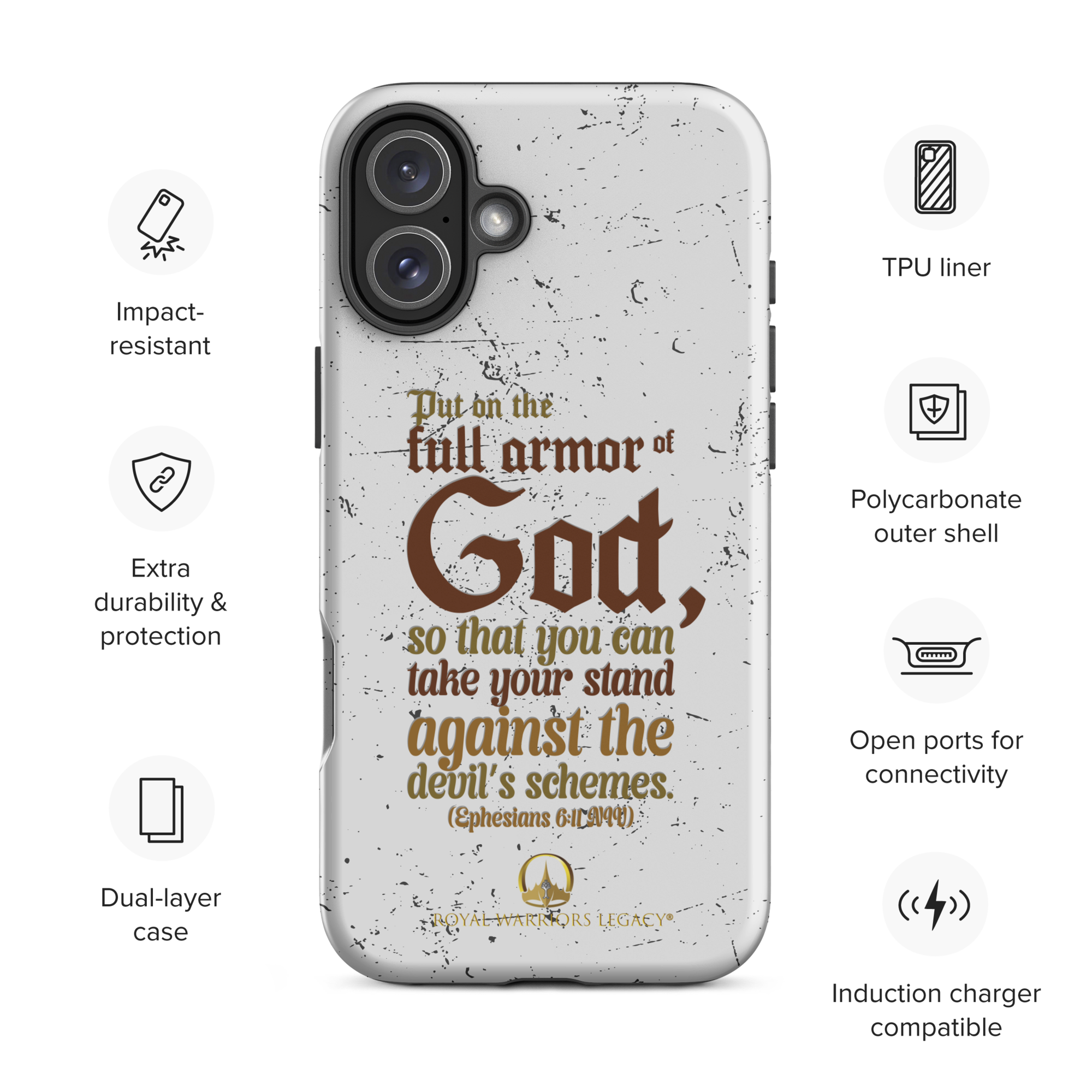 Full Armor Of God: Ephesians 6:11 iPhone® Tough Case