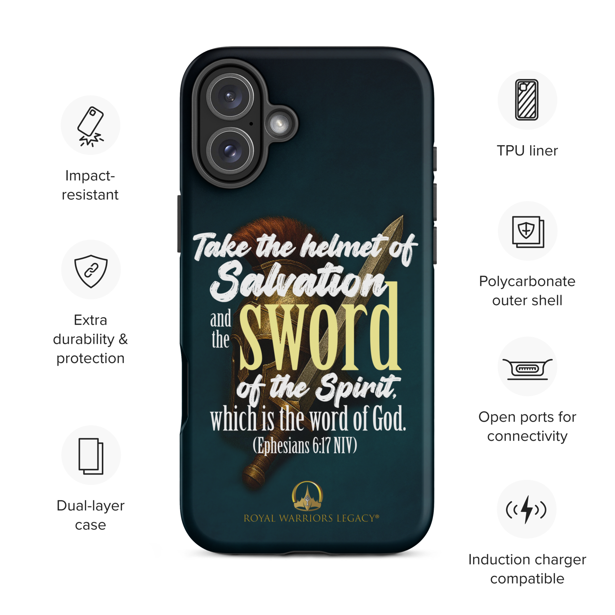 Sword & Salvation: Ephesians 6:17 iPhone® Tough Case