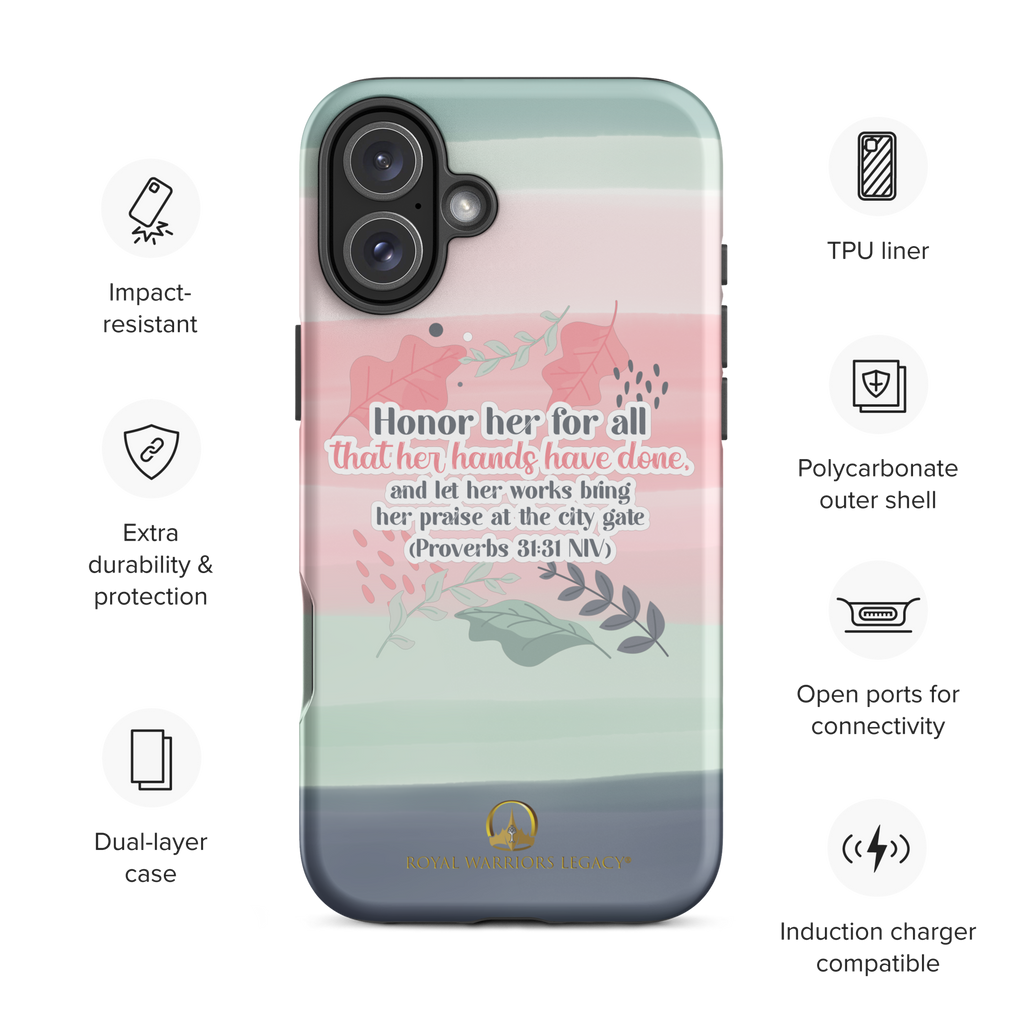 Fruitful Hands: Proverbs 31:31 iPhone® Tough Case