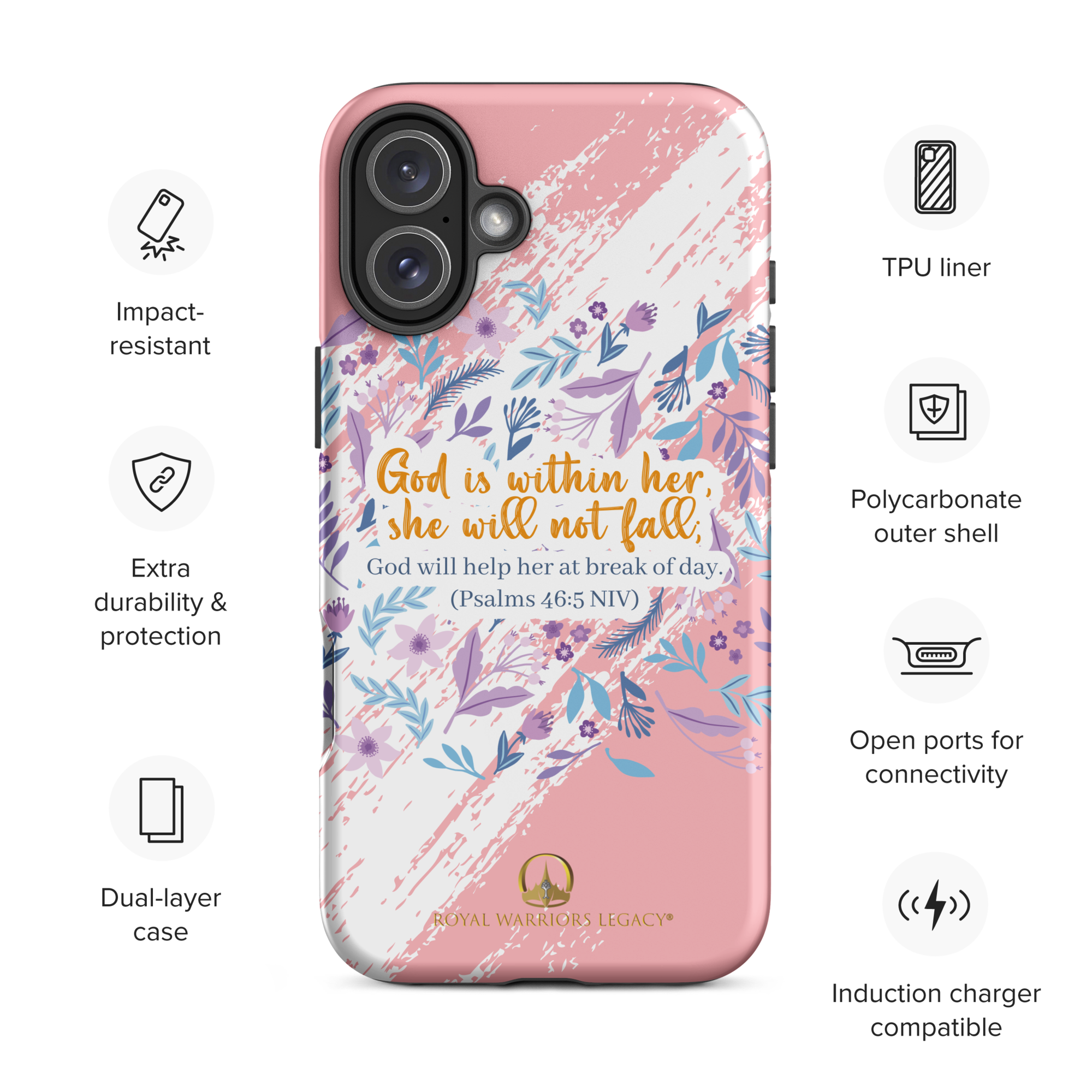 Unshakeable Faith: Psalms 46:5 iPhone® Tough Case