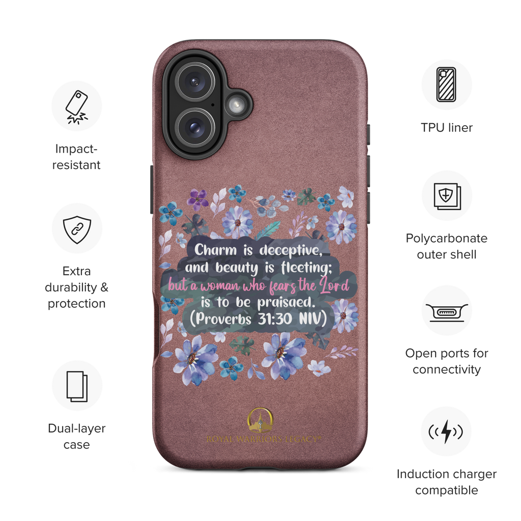 Fearless Woman: Proverbs 31:30 iPhone® Tough Case