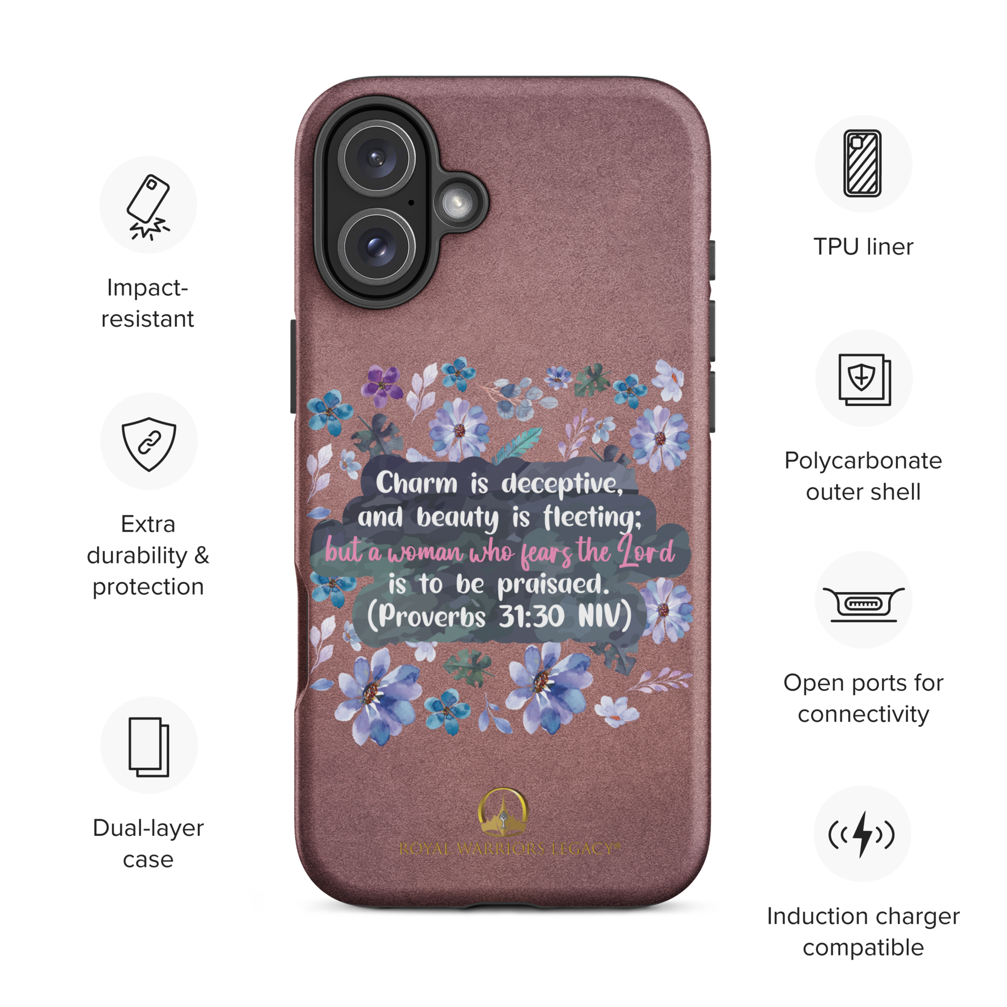 Fearless Woman: Proverbs 31:30 iPhone® Tough Case