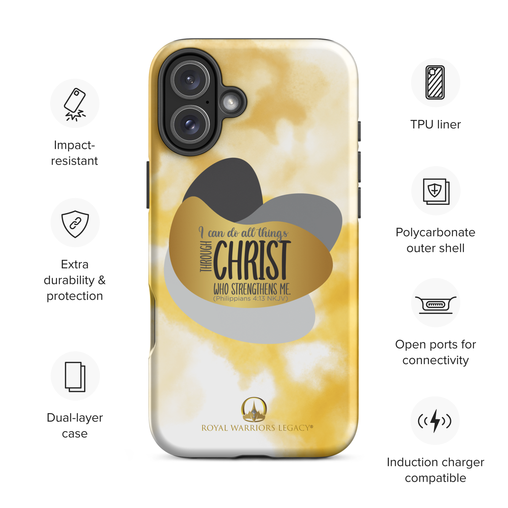 Empowered by Christ: Philippians 4:13 iPhone® Tough Case