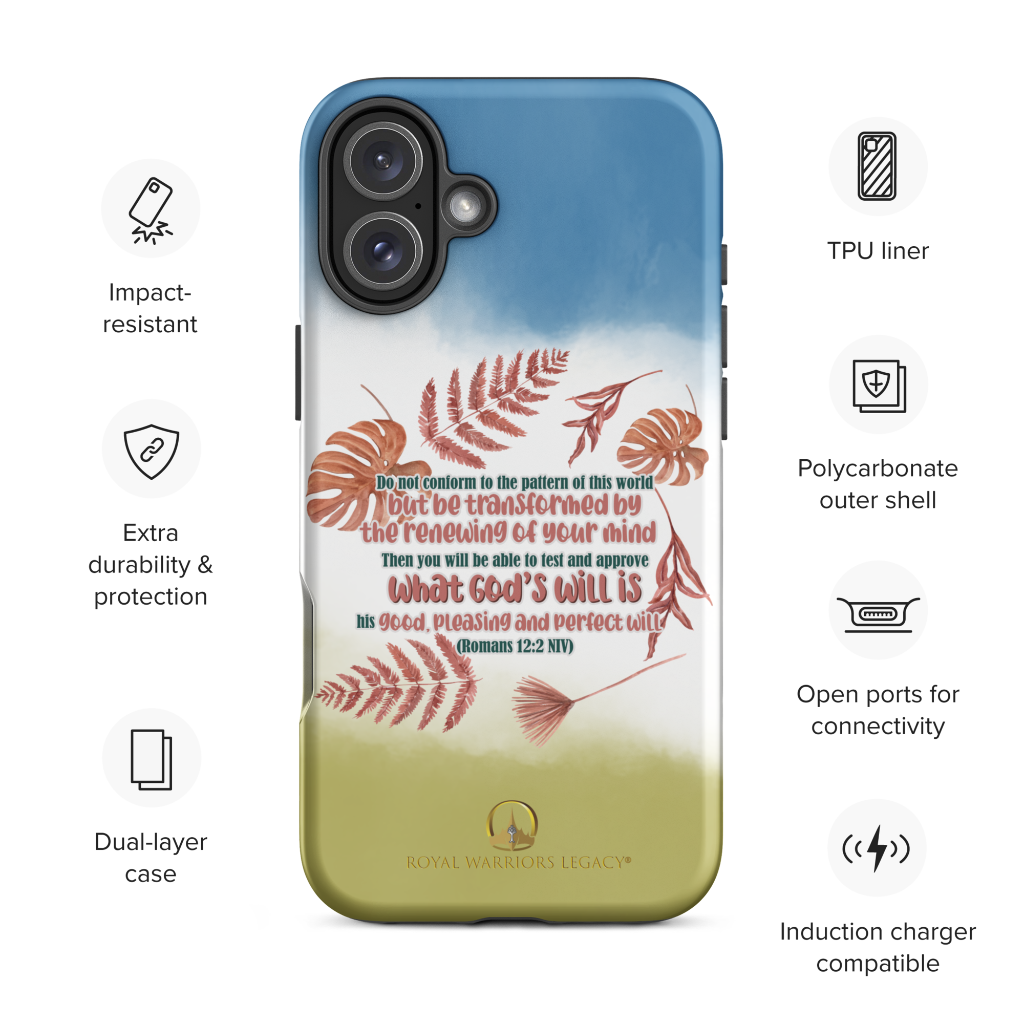 Renewed By The Spirit: Romans 12:2 iPhone® Tough Case