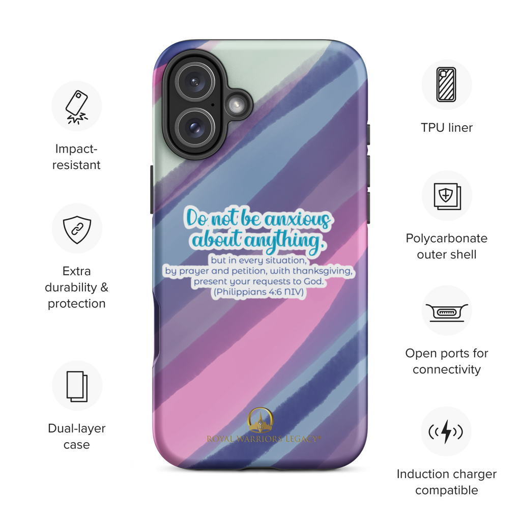 Prayer & Gratitude: Philippians 4:6 iPhone® Tough Case