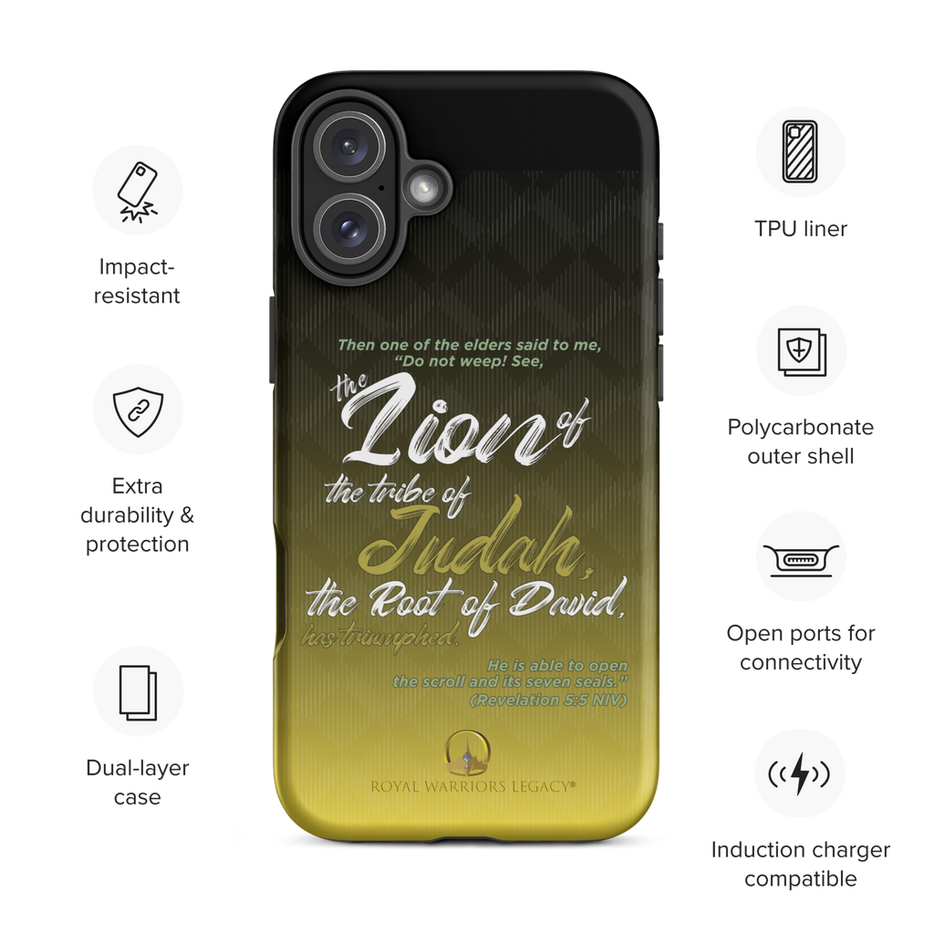 Lion of Judah & Root of David: Revelation 5:5 iPhone® Tough Case