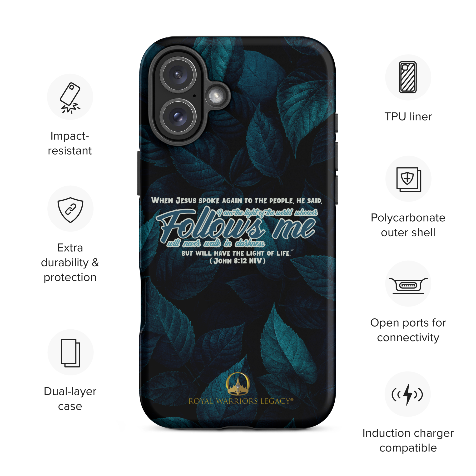 Light Of The World: John 8:12 iPhone® Tough Case