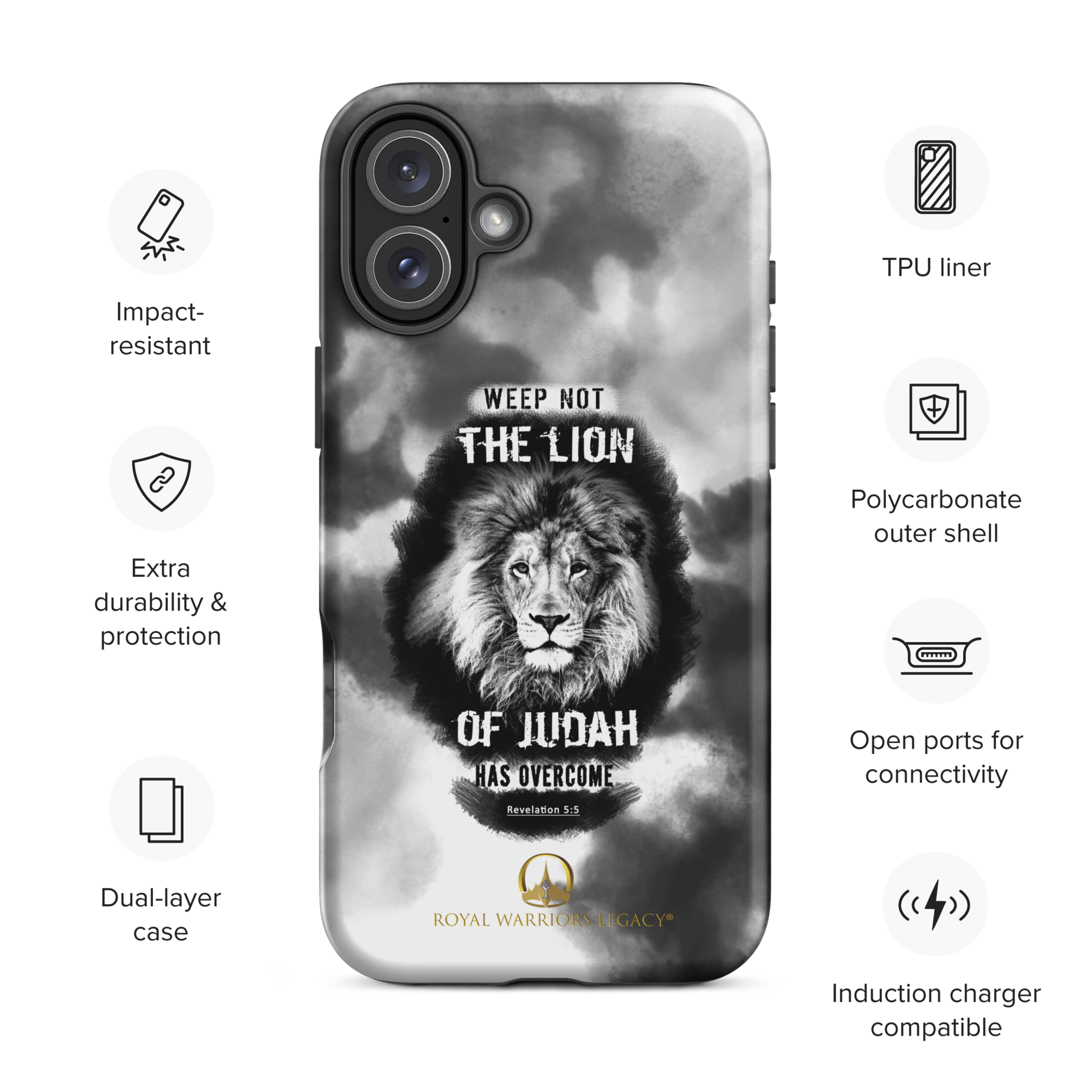 The Lion of Judah: Revelation 5:5 iPhone® Tough Case