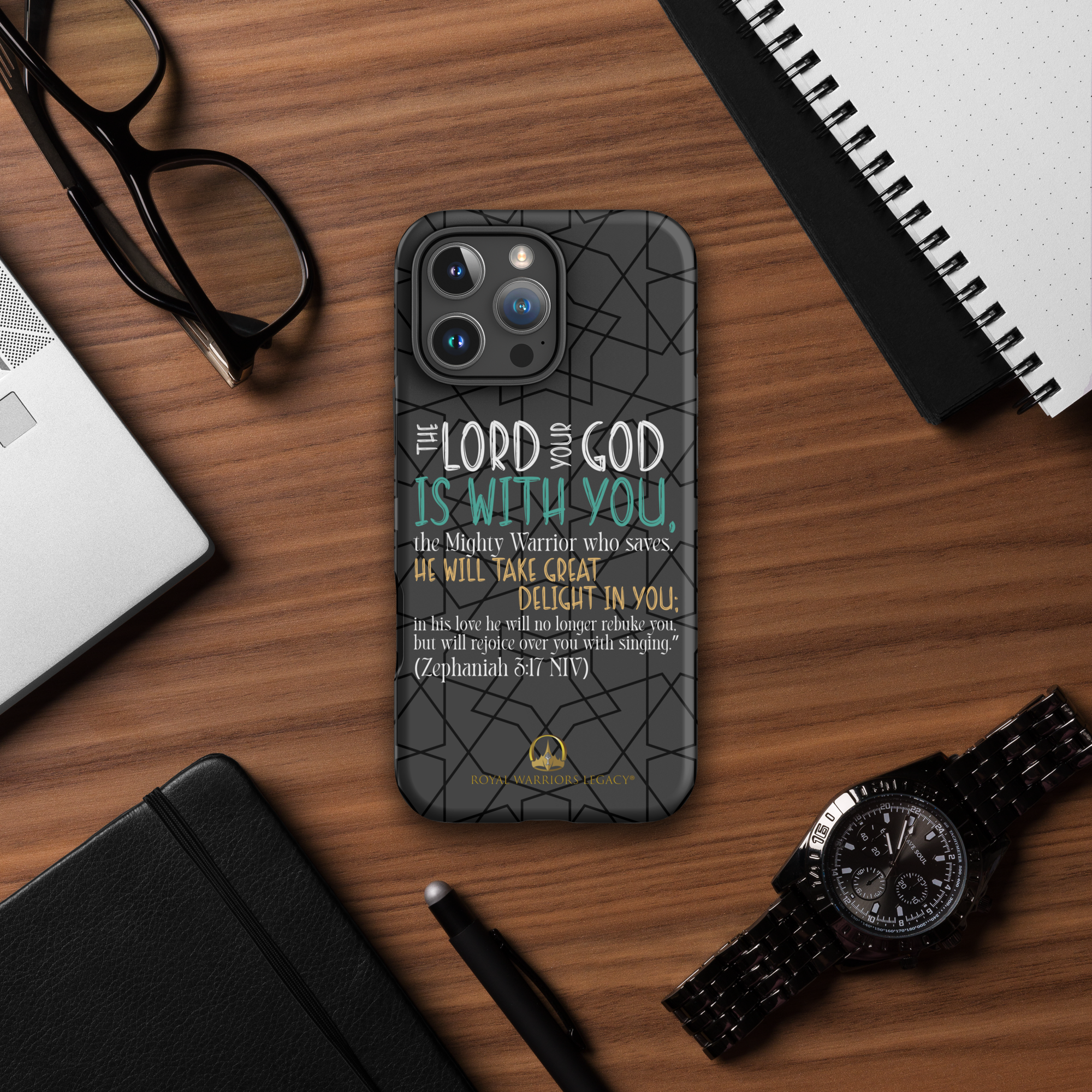Rejoice in His Love: Zephaniah 3:17 iPhone® Tough Case