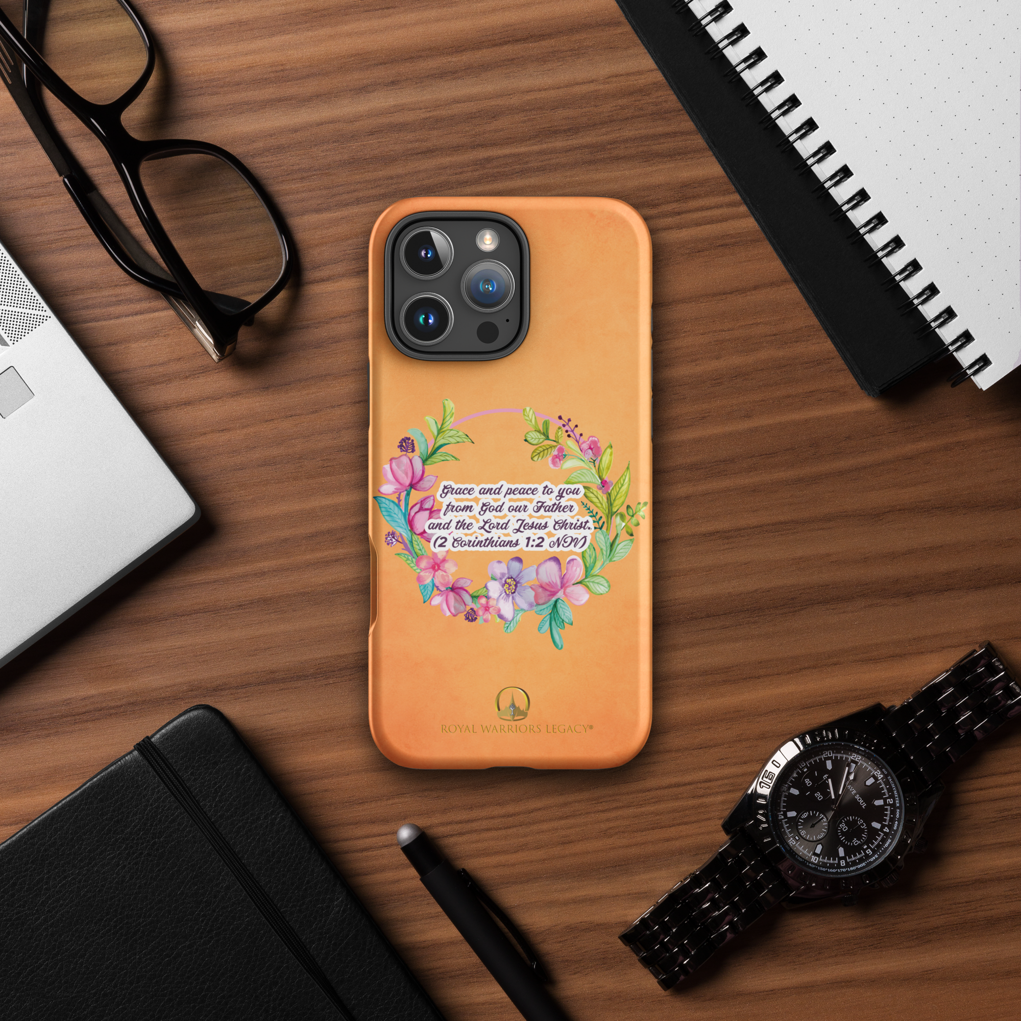 Grace & Peace Blooms: 2 Corinthians 1:2 iPhone® Tough Case