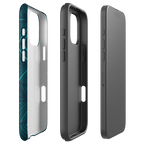 Come Run With Jesus Neon Blue iPhone® Tough Case