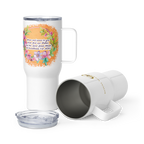 Grace & Peace Blooms: 2 Corinthians 1:2 Travel Mug With Handle (25 oz / 40 oz)