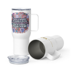 Fearless Woman: Proverbs 31:30 Travel Mug With Handle (25 oz / 40 oz)