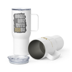 Come Run With Jesus Gold Travel Mug With Handle (25 oz / 40 oz)