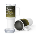Lion of Judah & Root of David: Revelation 5:5 Travel Mug With Handle (25 oz / 40 oz)