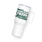 Stand Firm in Faith: 1 Corinthians 16:13-14 Travel Mug With Handle (25 oz / 40 oz)